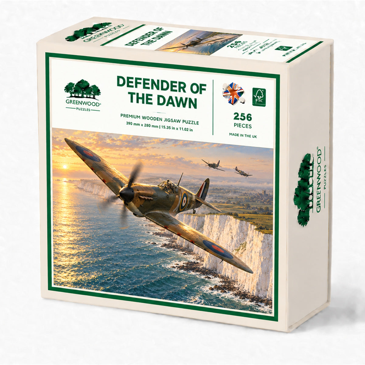 Defender of the Dawn  Spitfire wooden jigsaw puzzle artwork