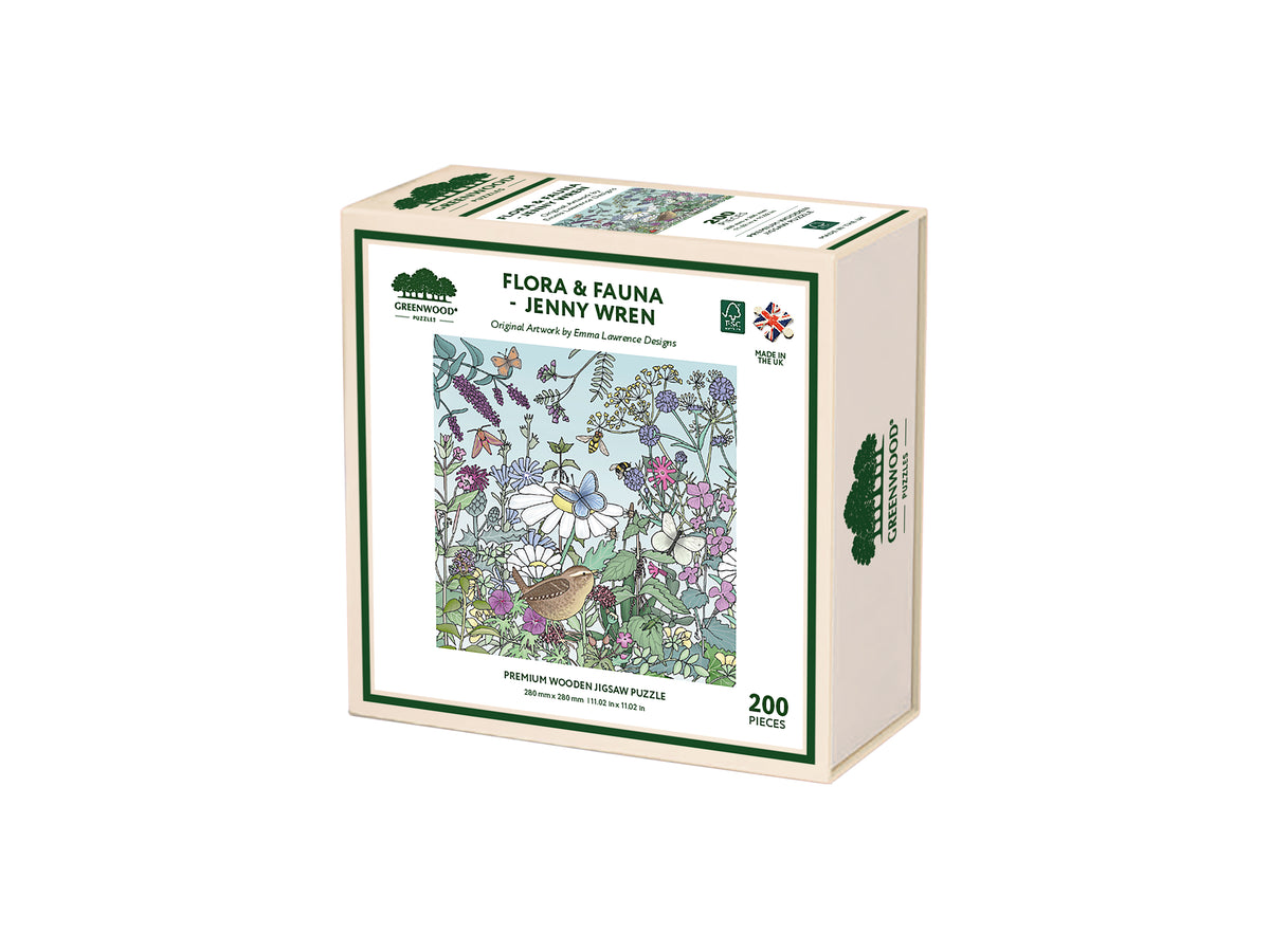 Flora & Fauna Jenny Wren Wooden Jigsaw Puzzle