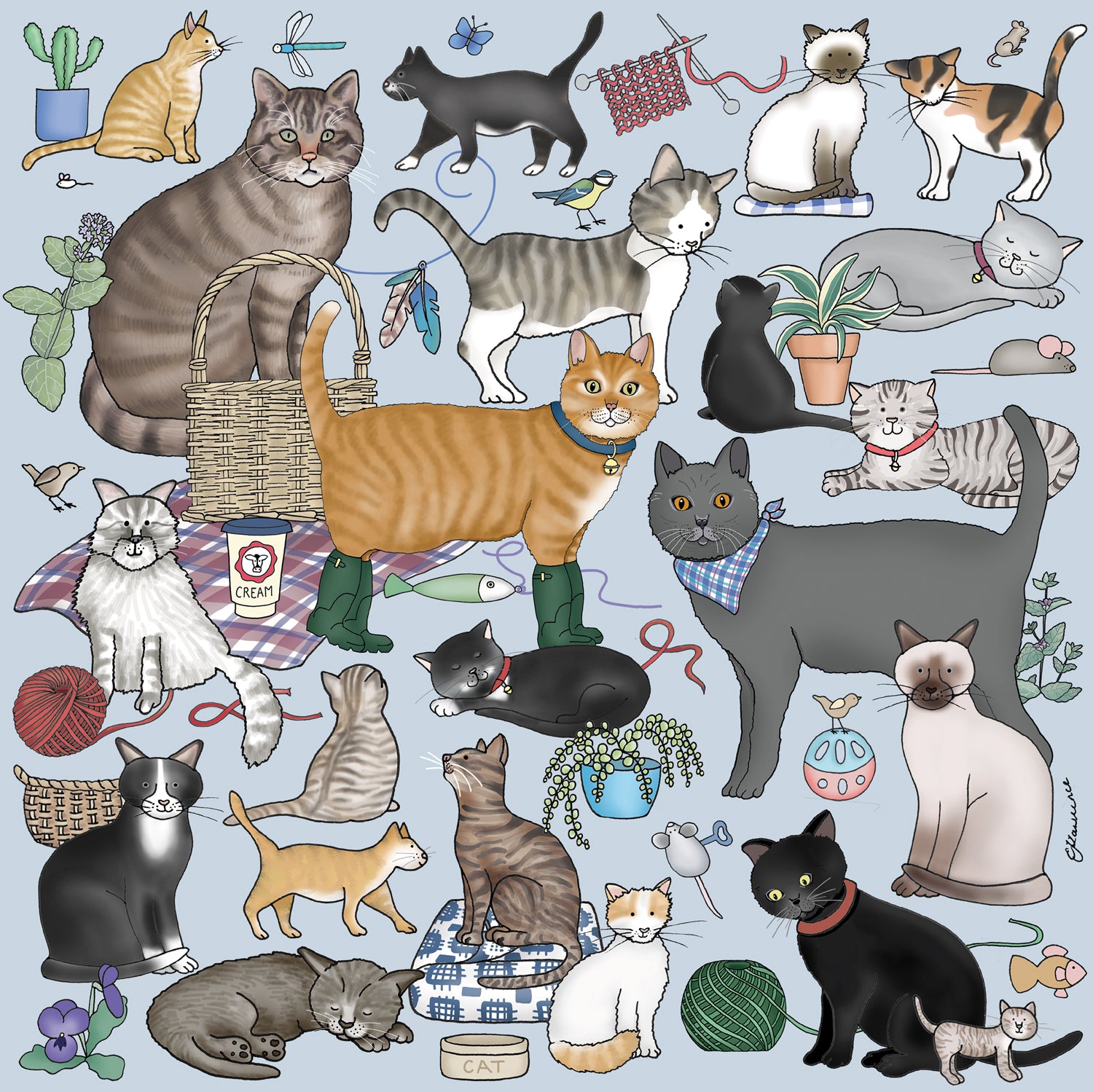 Hobbies - Cats Wooden Jigsaw Puzzle