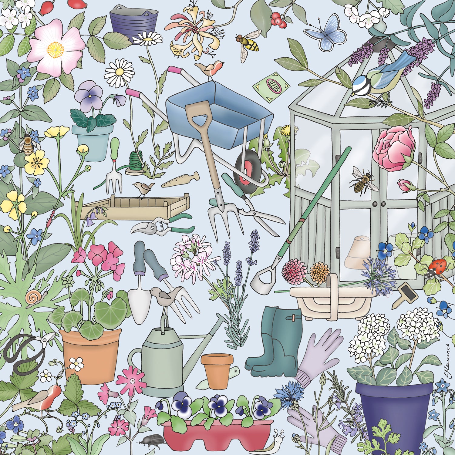 Hobbies - Flower Gardening Wooden Jigsaw Puzzle