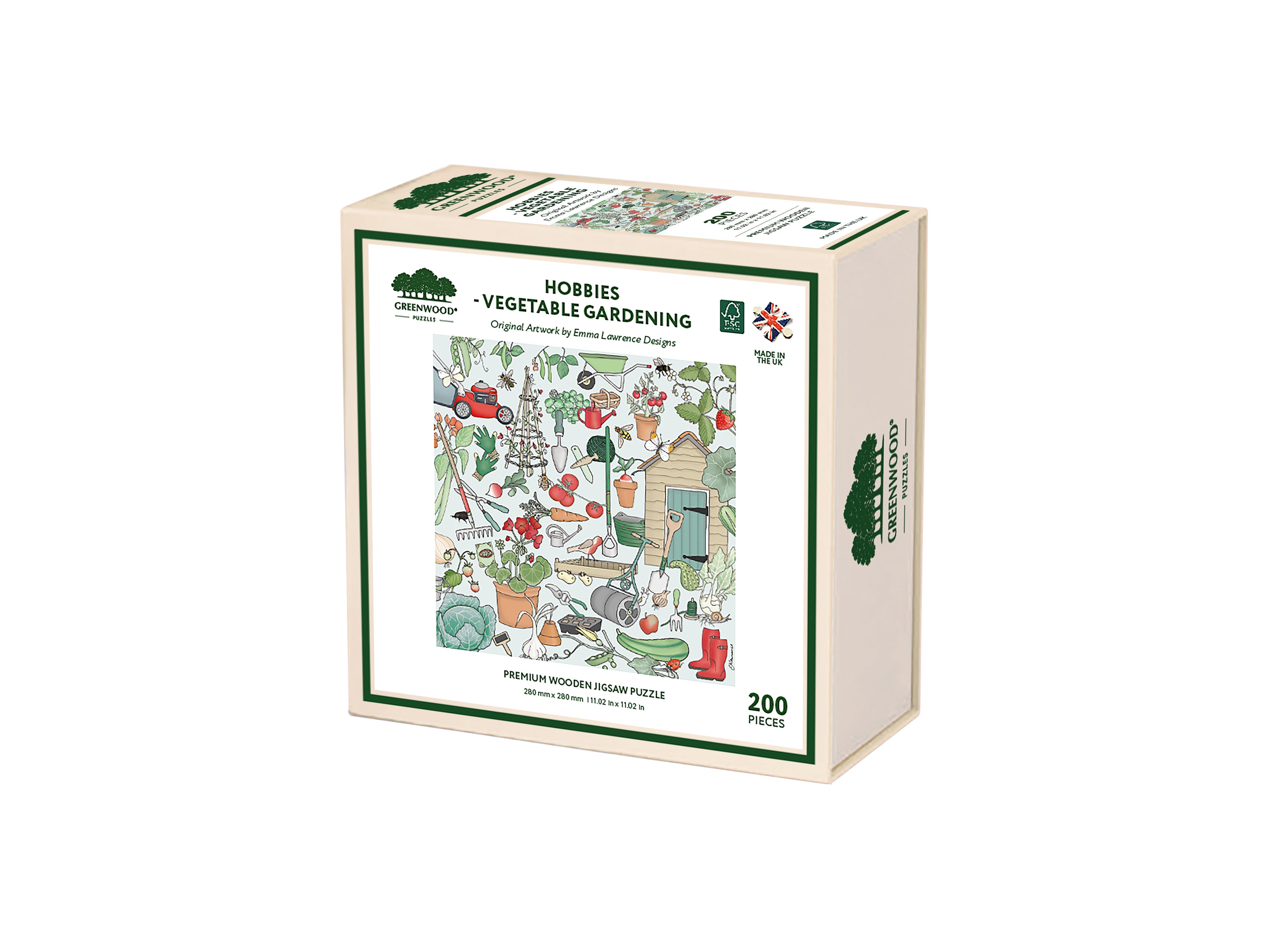 Hobbies - Vegatable Gardening Wooden Jigsaw Puzzle