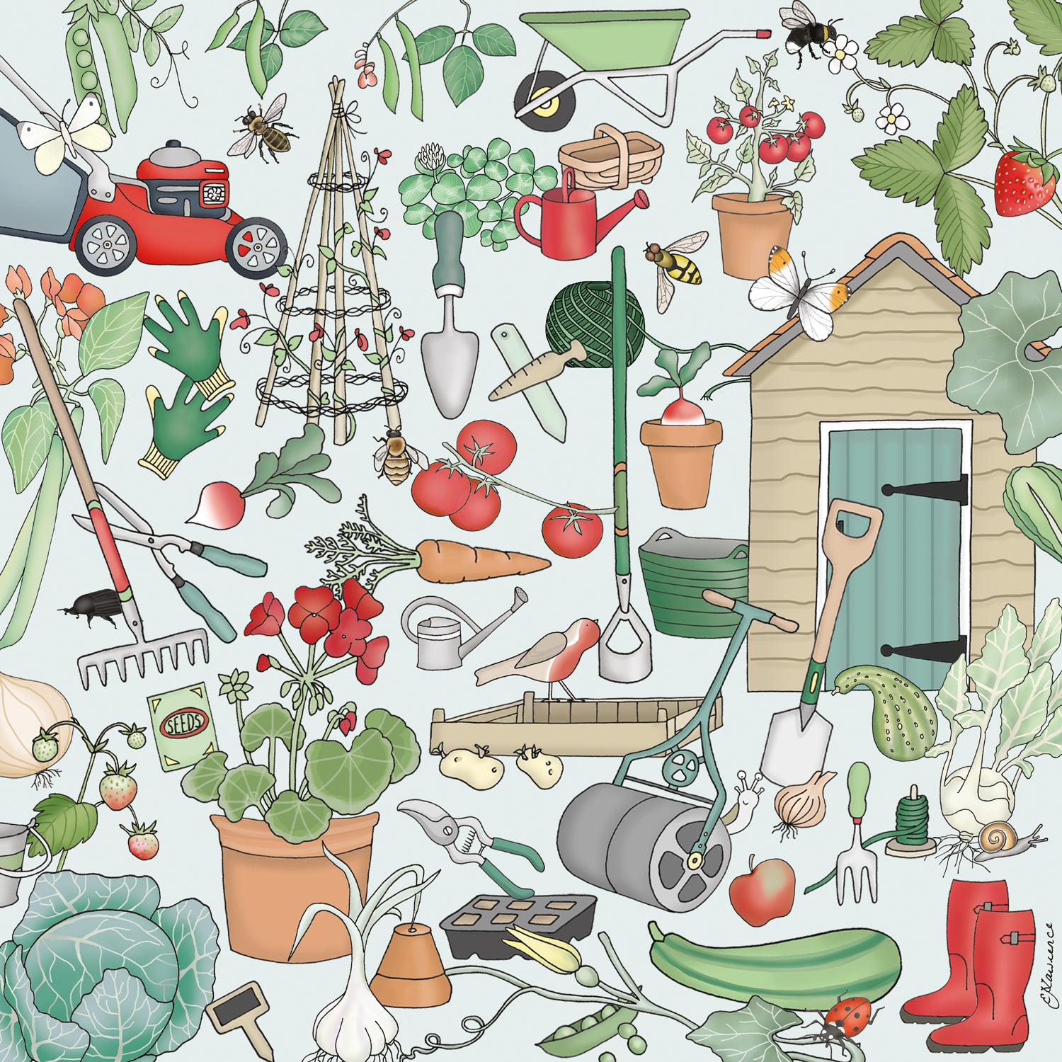 Hobbies - Vegatable Gardening Wooden Jigsaw Puzzle