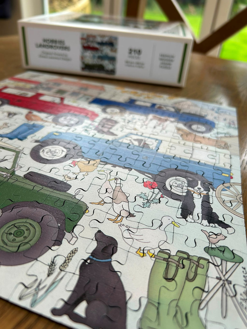 Hobbies - Landrovers Wooden Jigsaw Puzzle