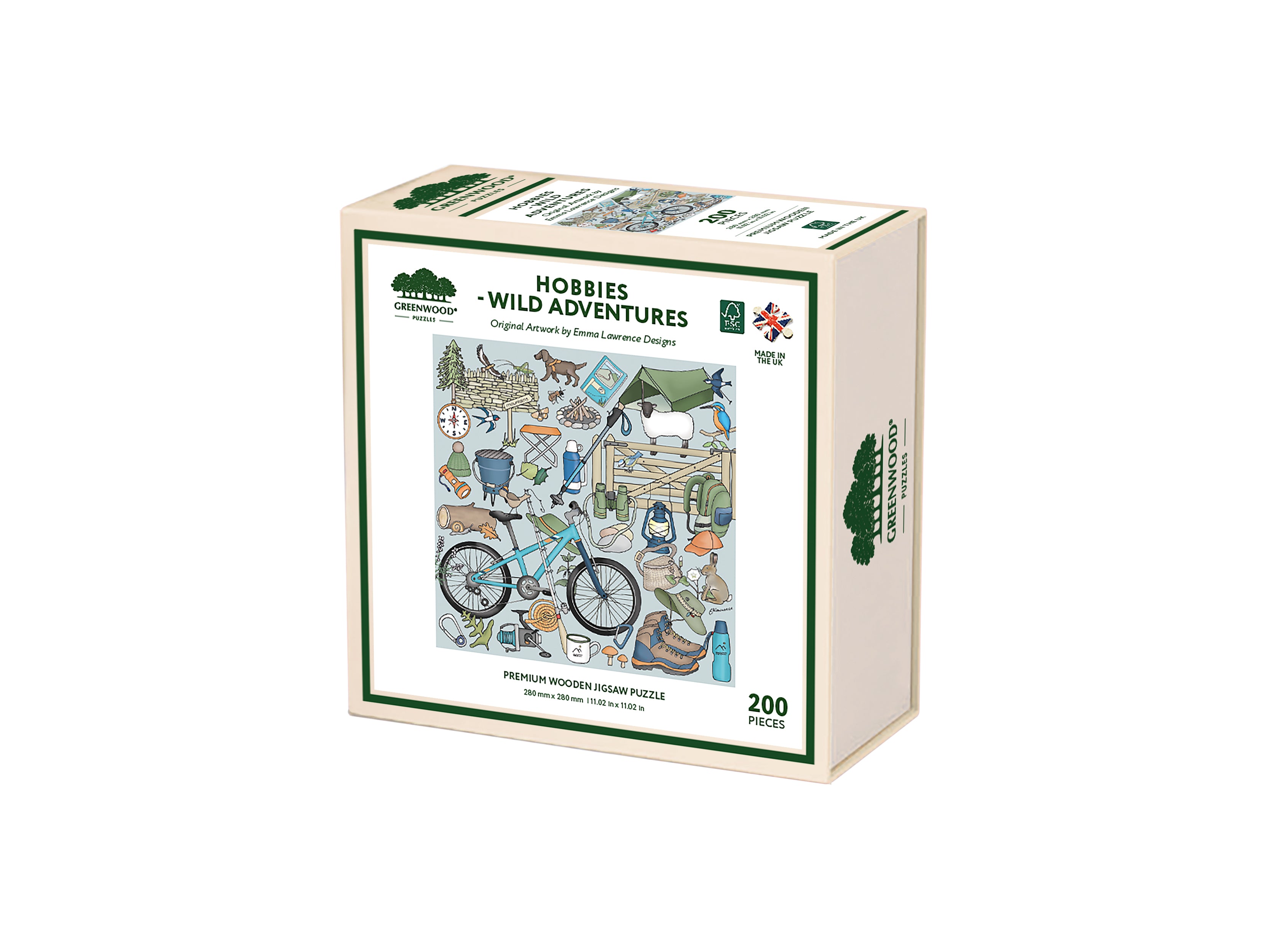 Hobbies - Wild Adventures Wooden Jigsaw Puzzle