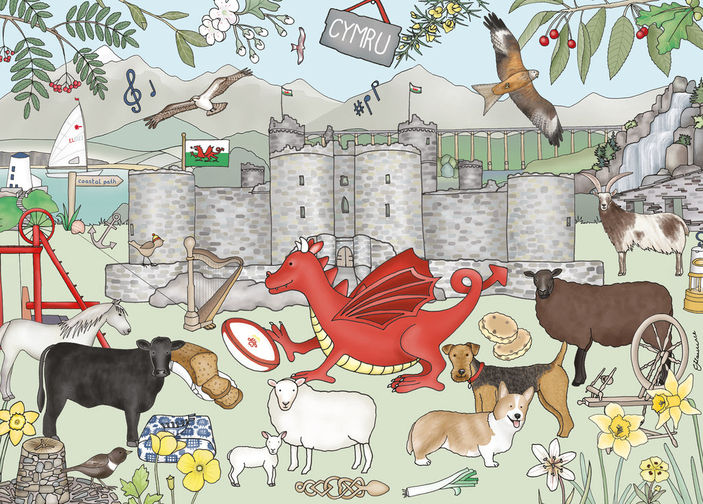 Destinations - Wales, Wooden Jigsaw Puzzle