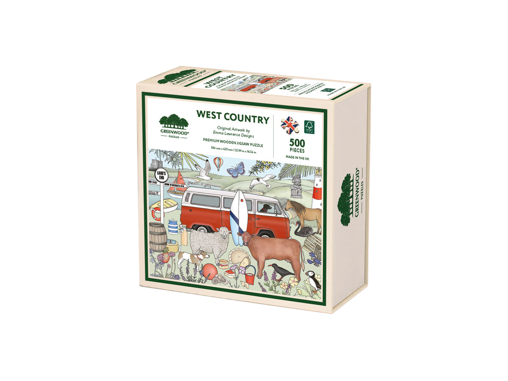 Destinations - West Country, Wooden Jigsaw Puzzle