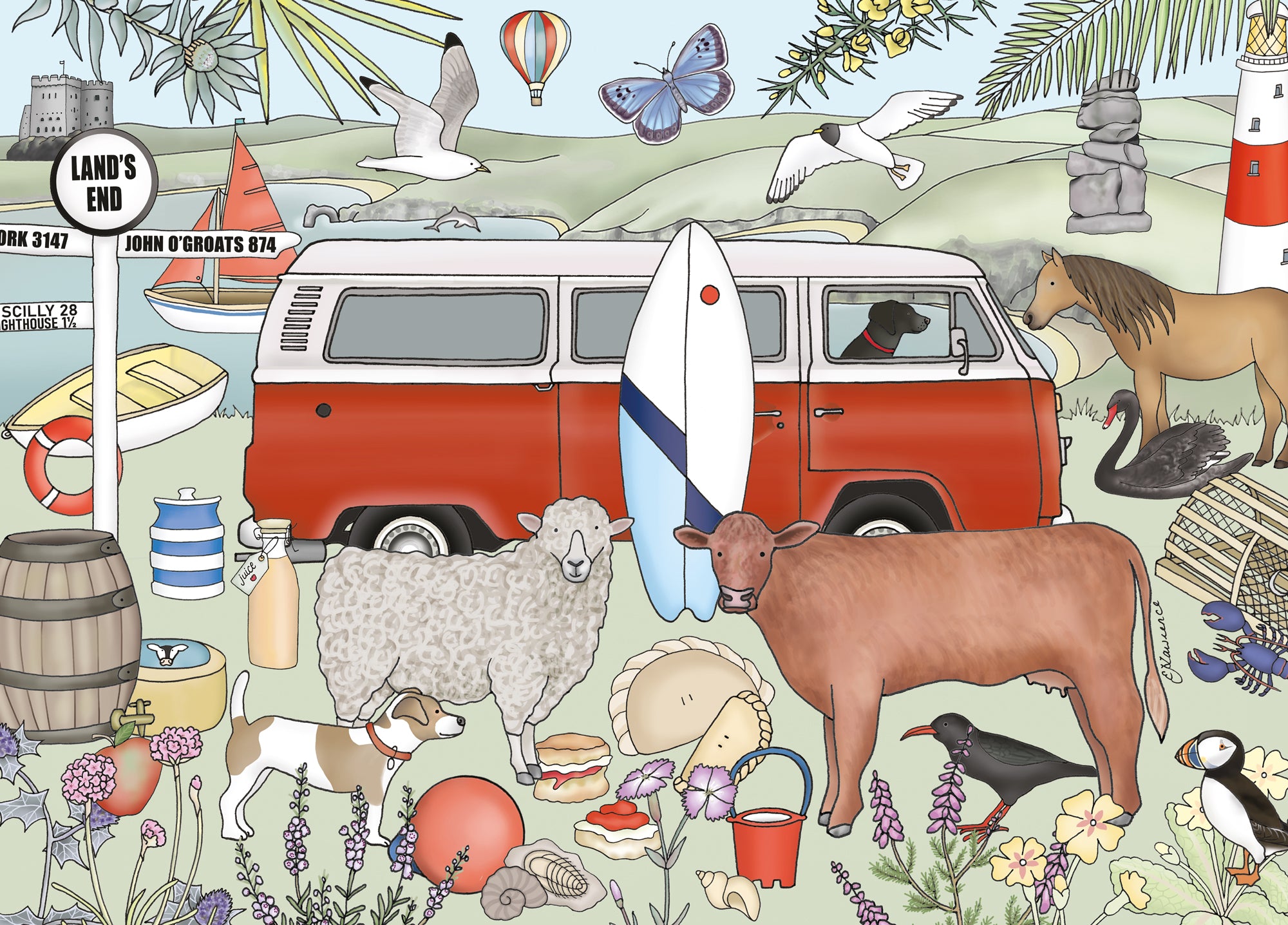 Destinations - West Country, Wooden Jigsaw Puzzle