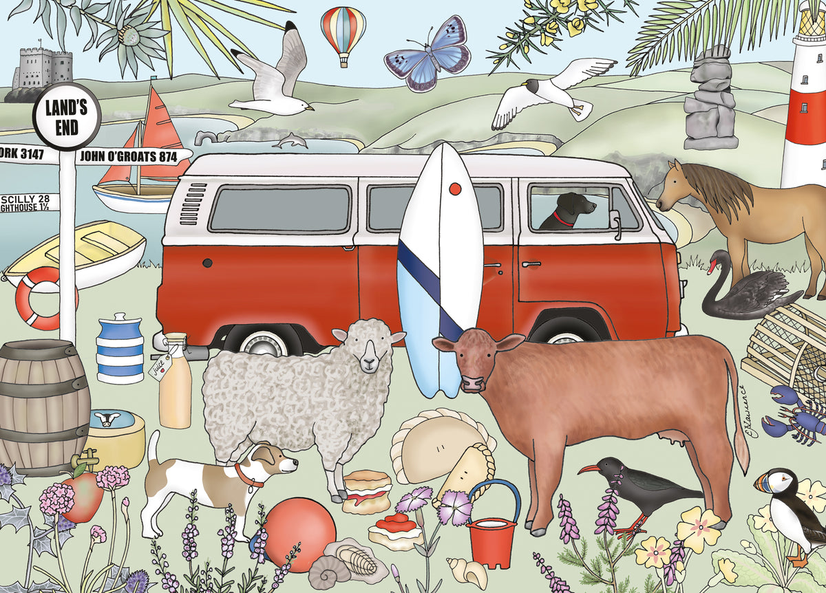 Destinations - West Country, Wooden Jigsaw Puzzle