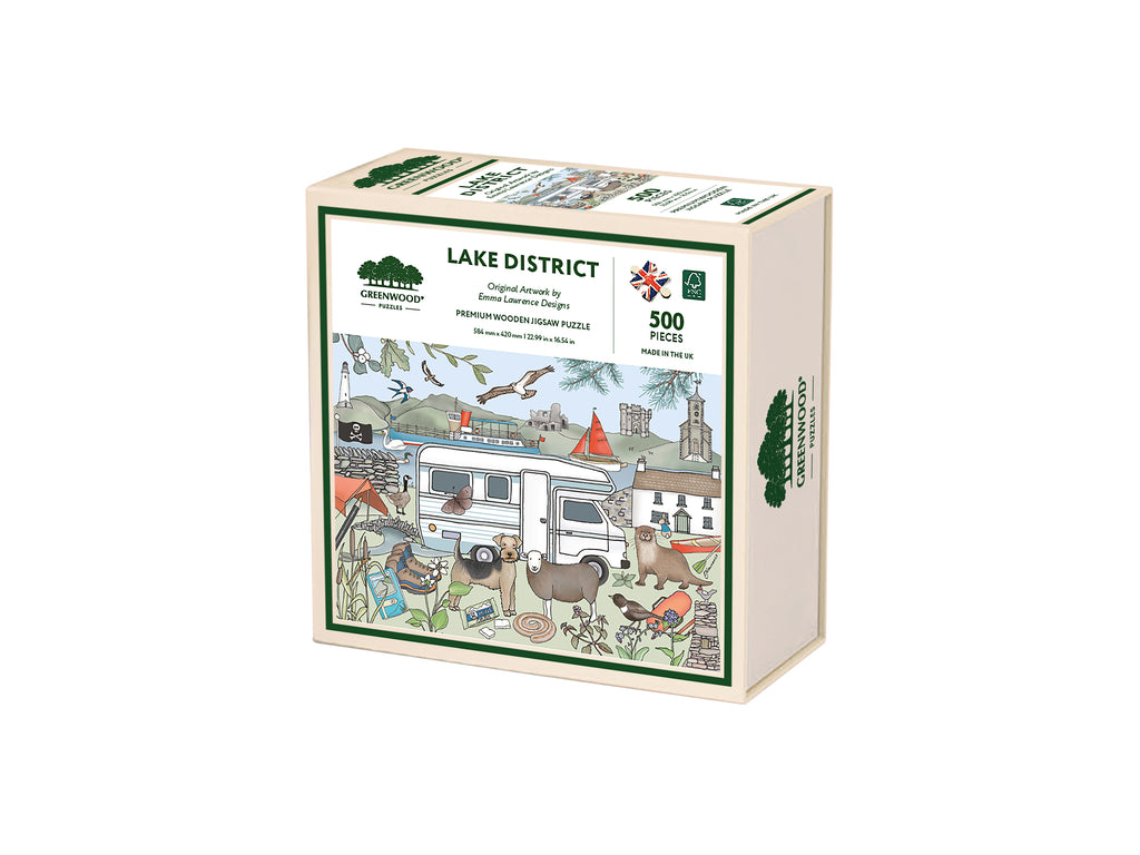 Destinations - Lake District, Wooden Jigsaw Puzzle