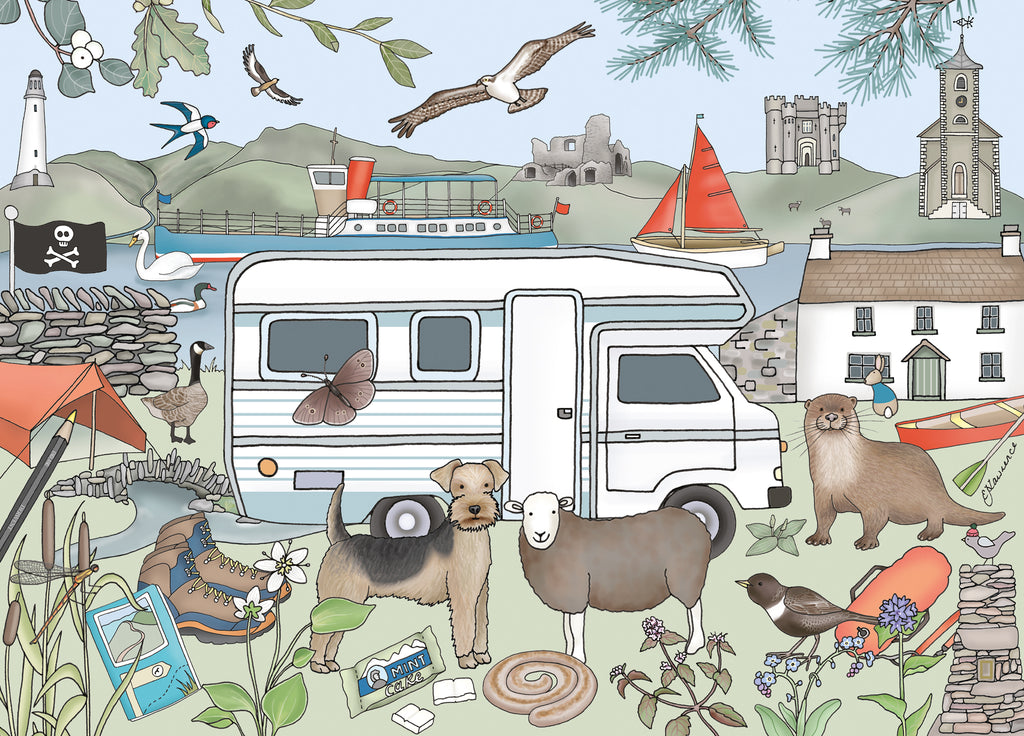 Destinations - Lake District, Wooden Jigsaw Puzzle