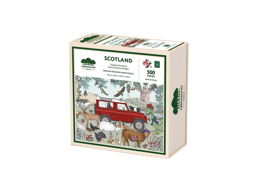 Destinations - Scotland, Wooden Jigsaw Puzzle