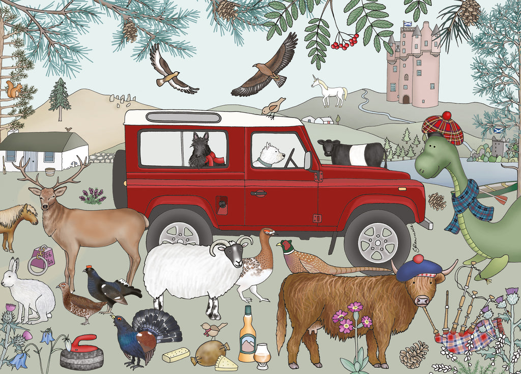 Destinations - Scotland, Wooden Jigsaw Puzzle