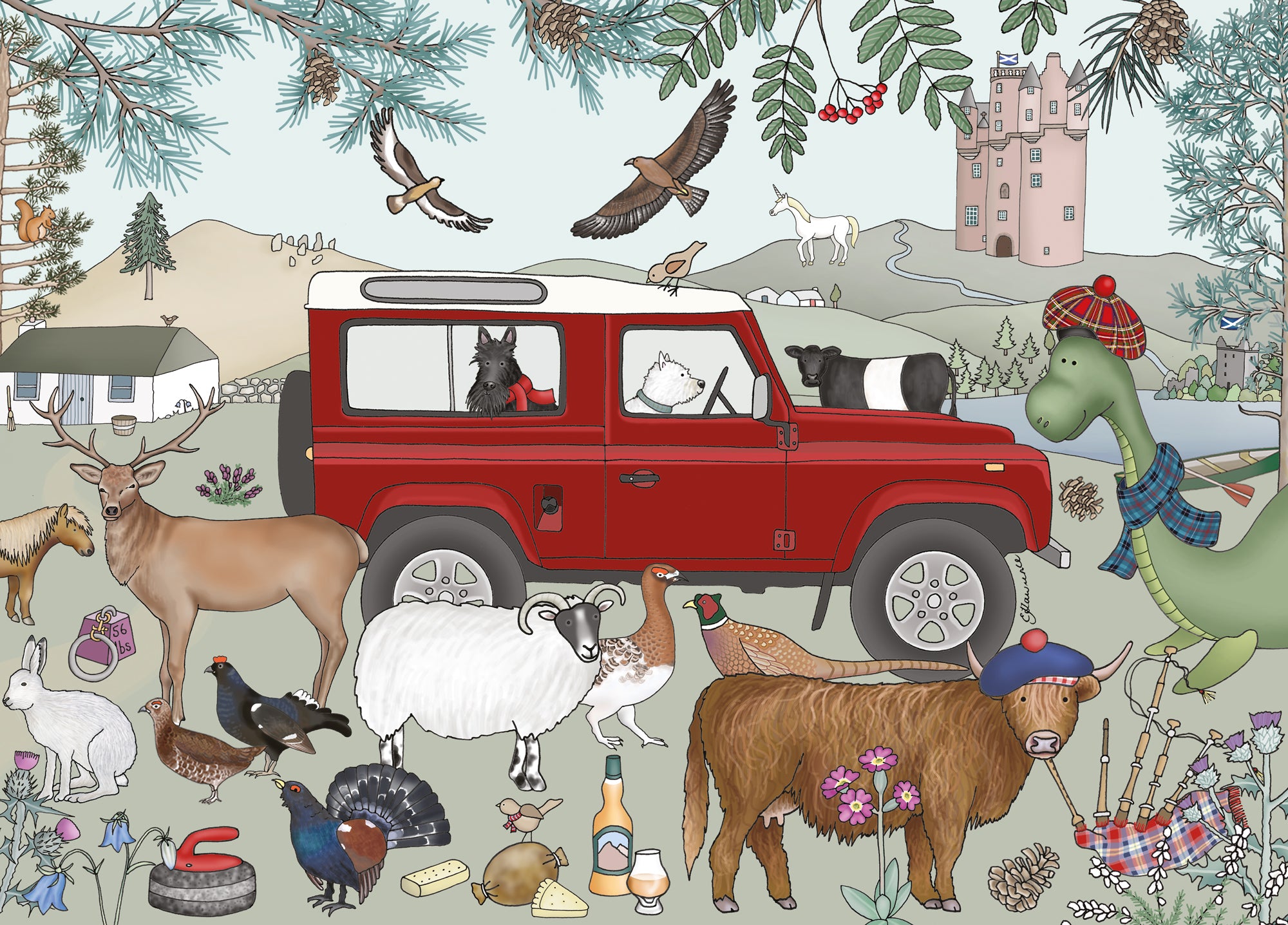 Destinations - Scotland, Wooden Jigsaw Puzzle