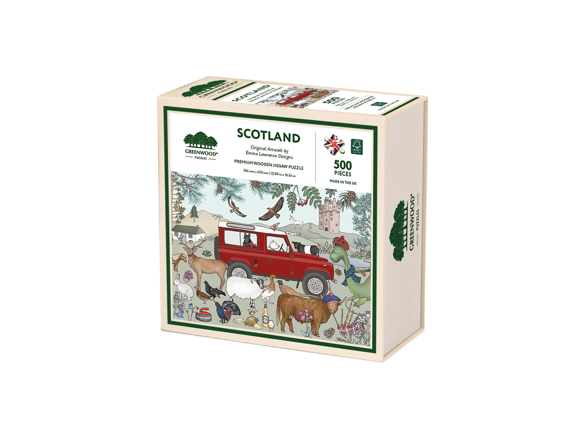 Destinations - Scotland, Wooden Jigsaw Puzzle