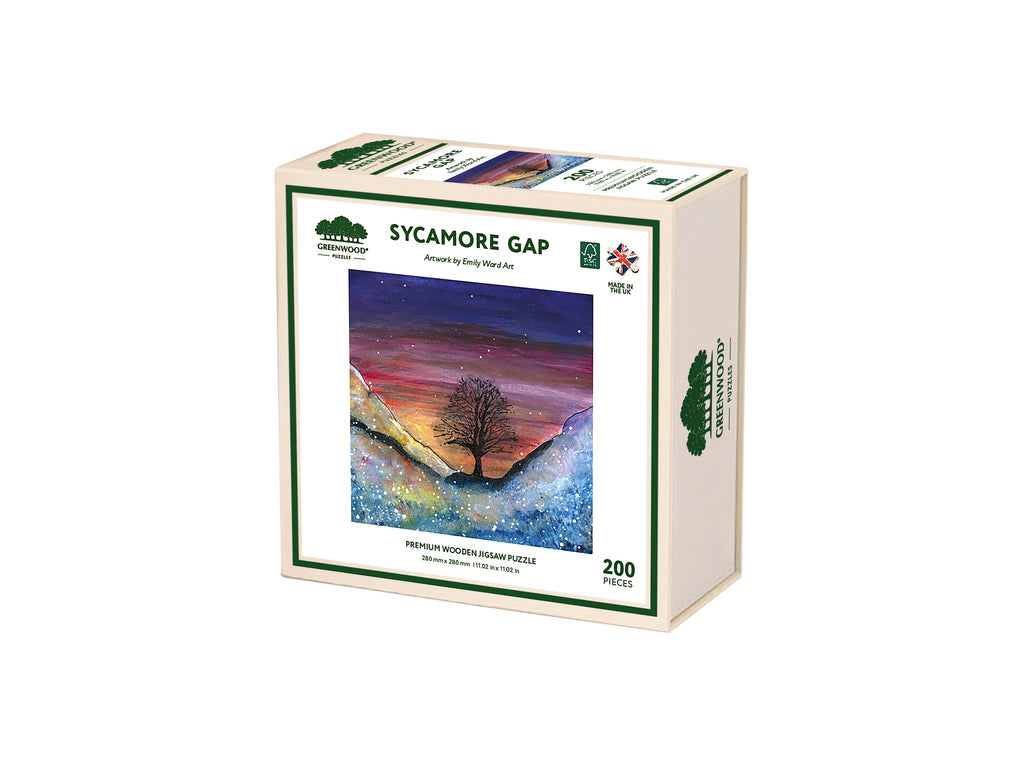 Sycamore Gap Wooden Jigsaw Puzzle By Emily Ward