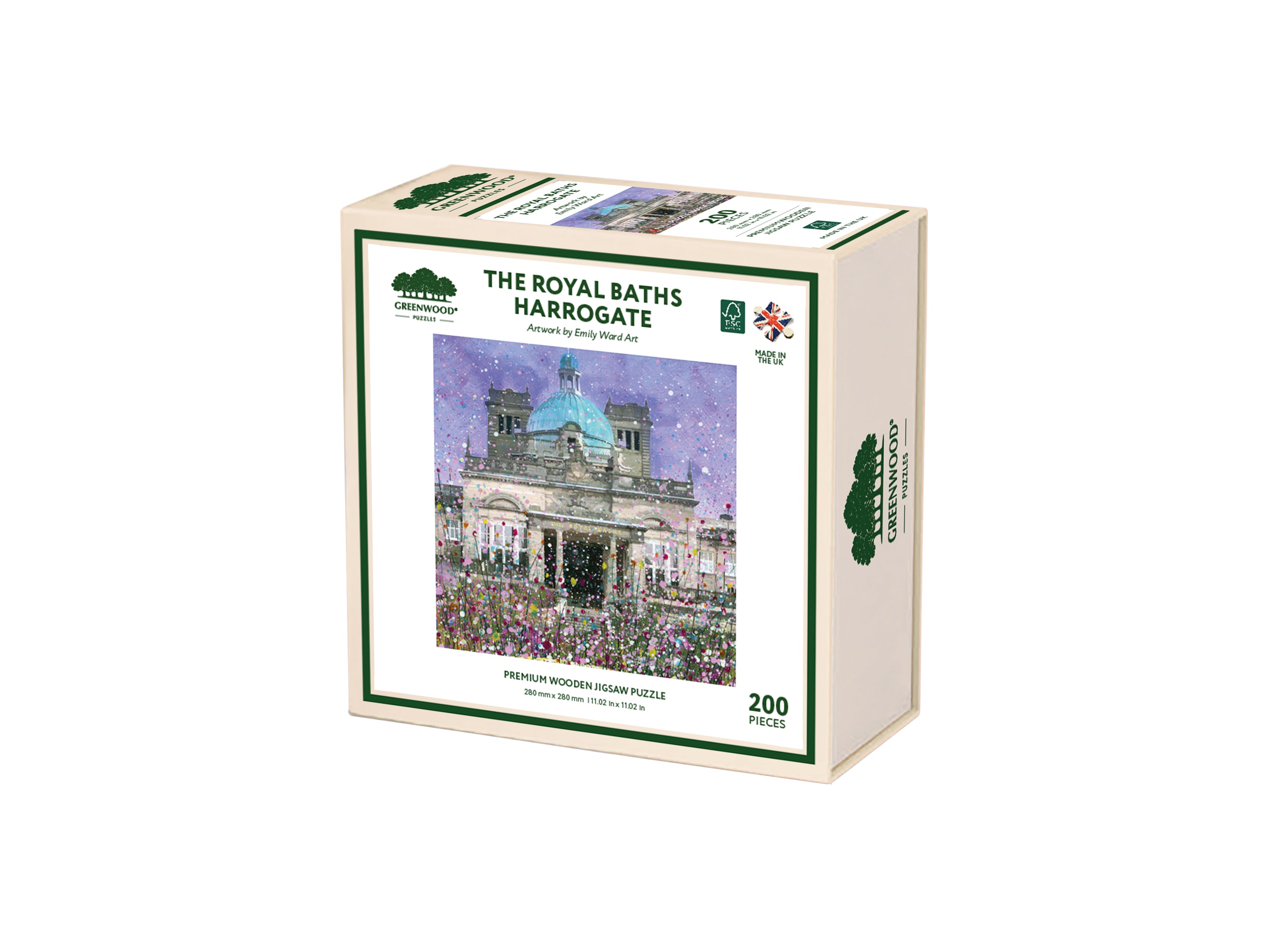 The  Royal Baths - Harrogate, Wooden Jigsaw Puzzle By Emily Ward