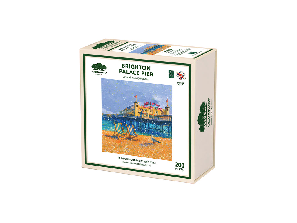 Brighton Palace Pier Wooden Jigsaw Puzzle By Emily Ward