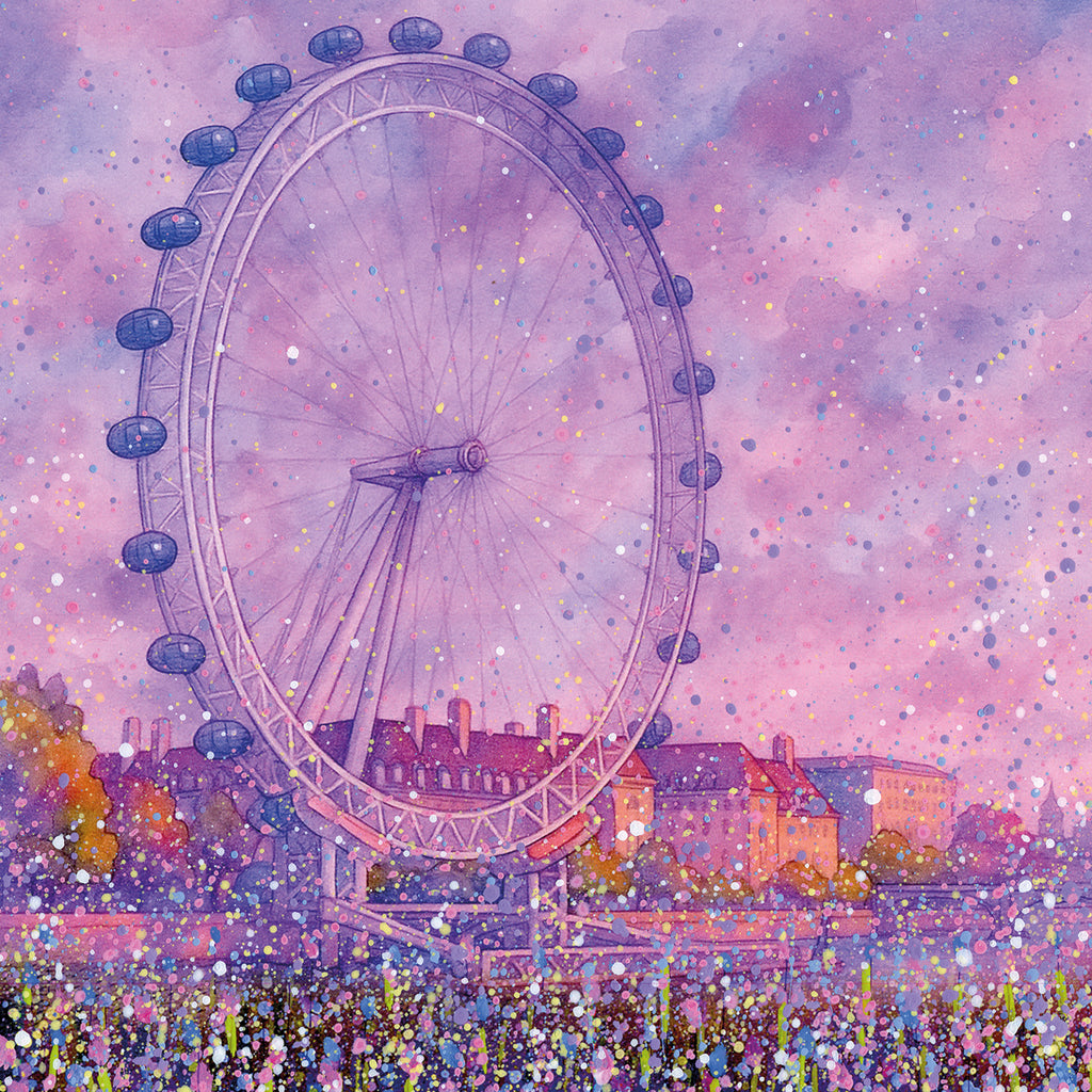 London Eye Wooden Jigsaw Puzzle By Emily Ward