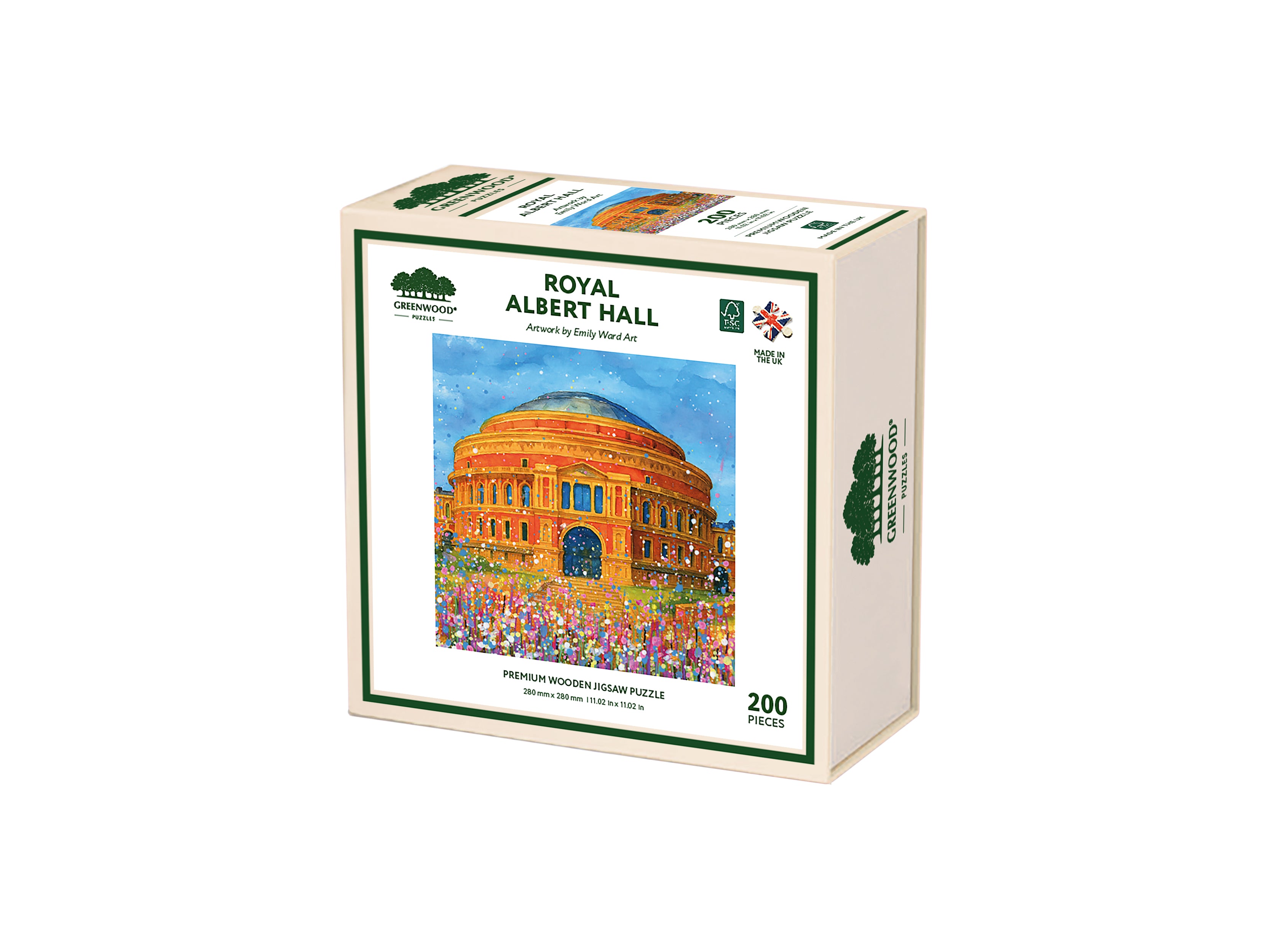Royal Albert Hall Wooden Jigsaw Puzzle By Emily Ward