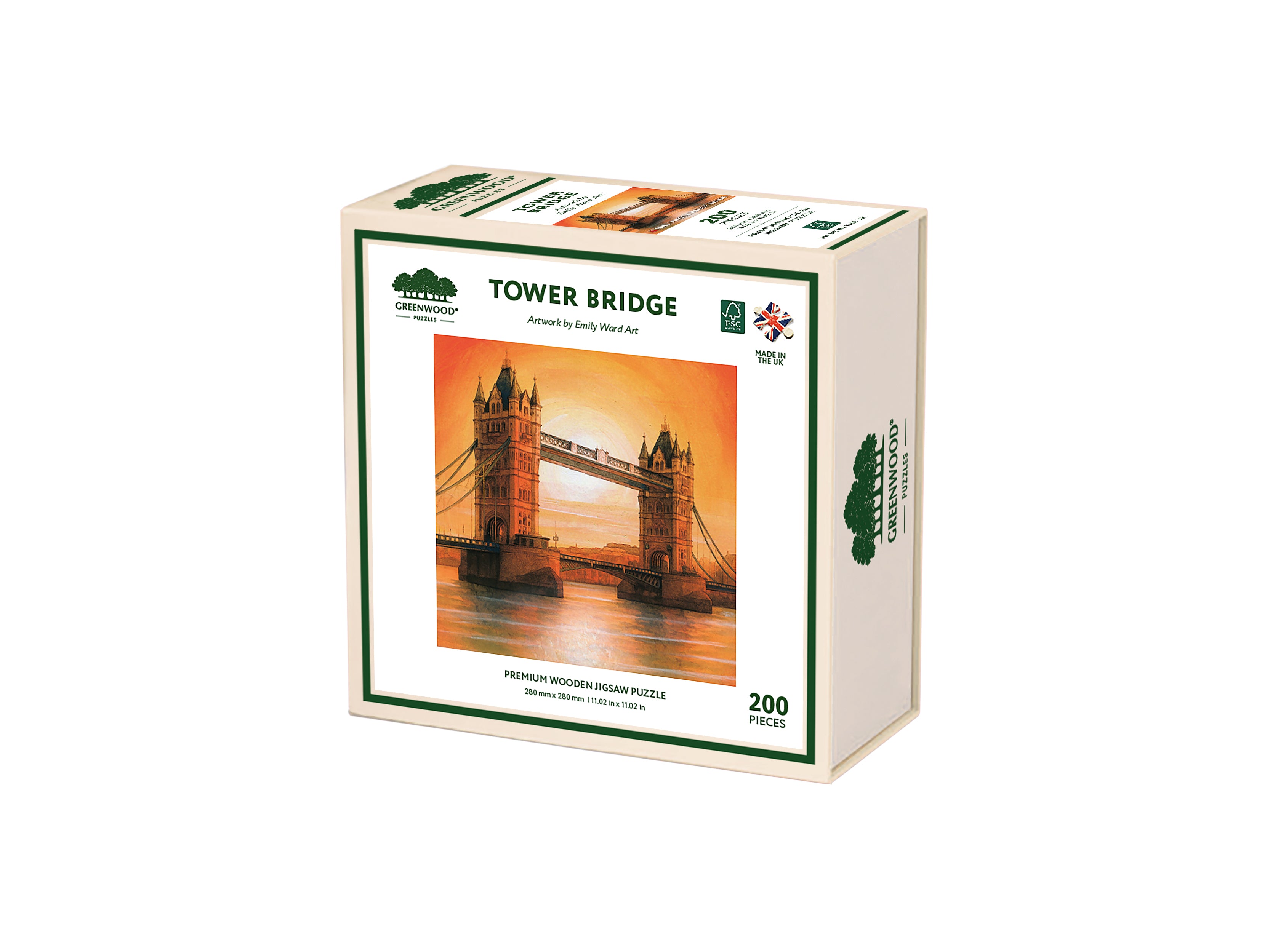 Tower Bridge Wooden Jigsaw Puzzle By Emily Ward