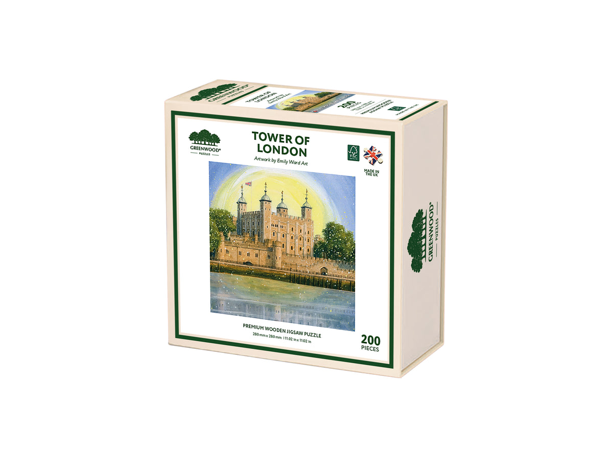 Tower of London Wooden Jigsaw Puzzle By Emily Ward