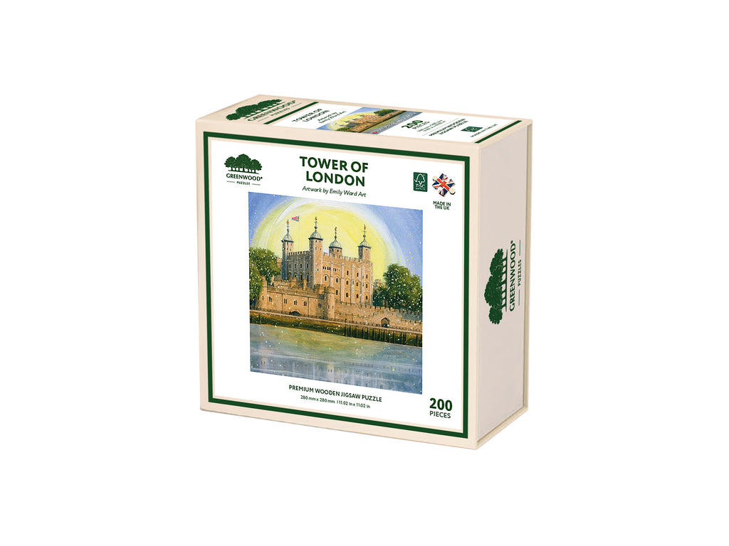 Tower of London Wooden Jigsaw Puzzle By Emily Ward
