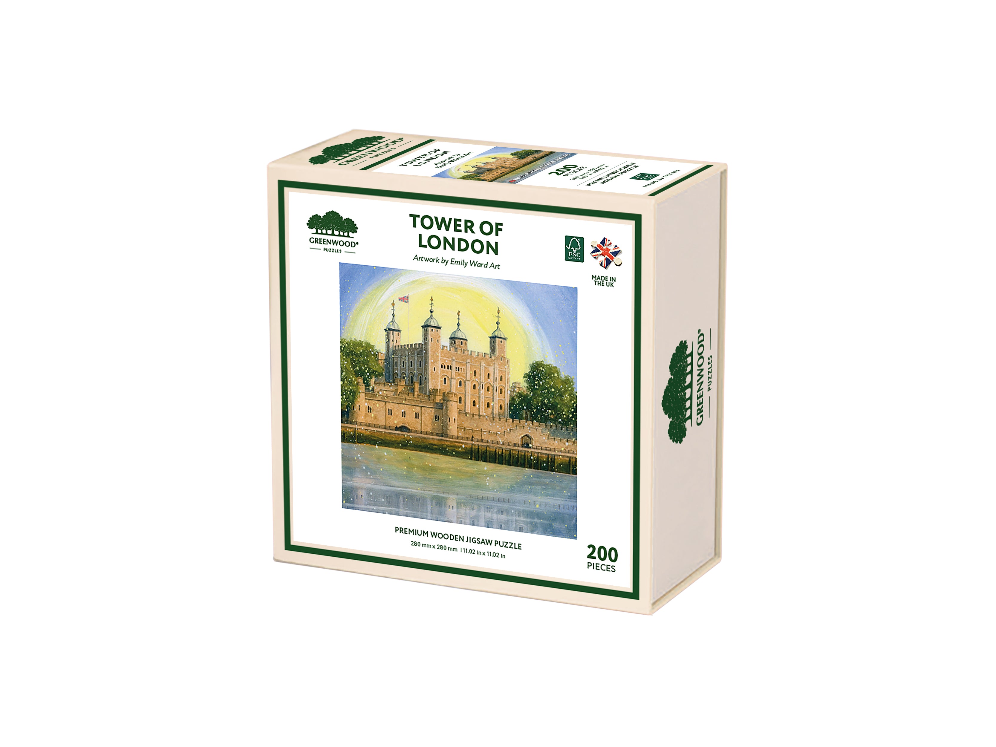 Tower of London Wooden Jigsaw Puzzle By Emily Ward