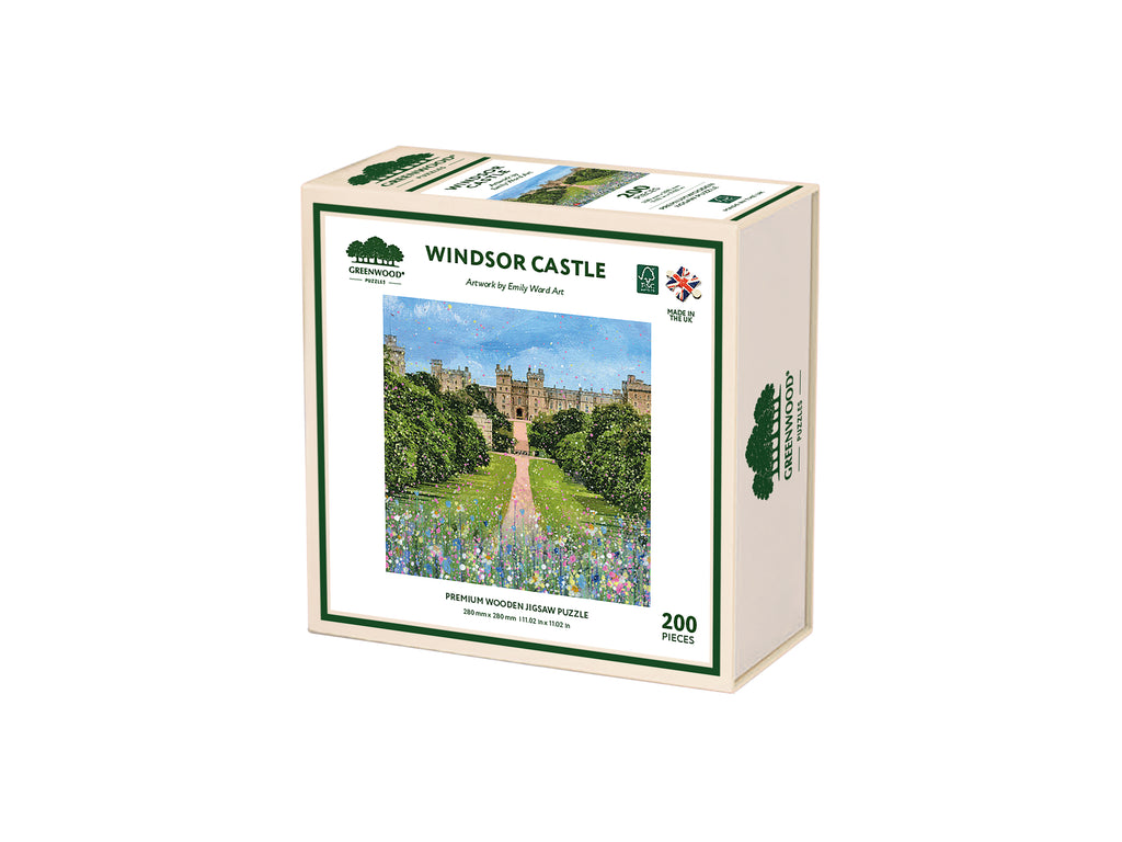 Windsor Castle Wooden Jigsaw Puzzle By Emily Ward