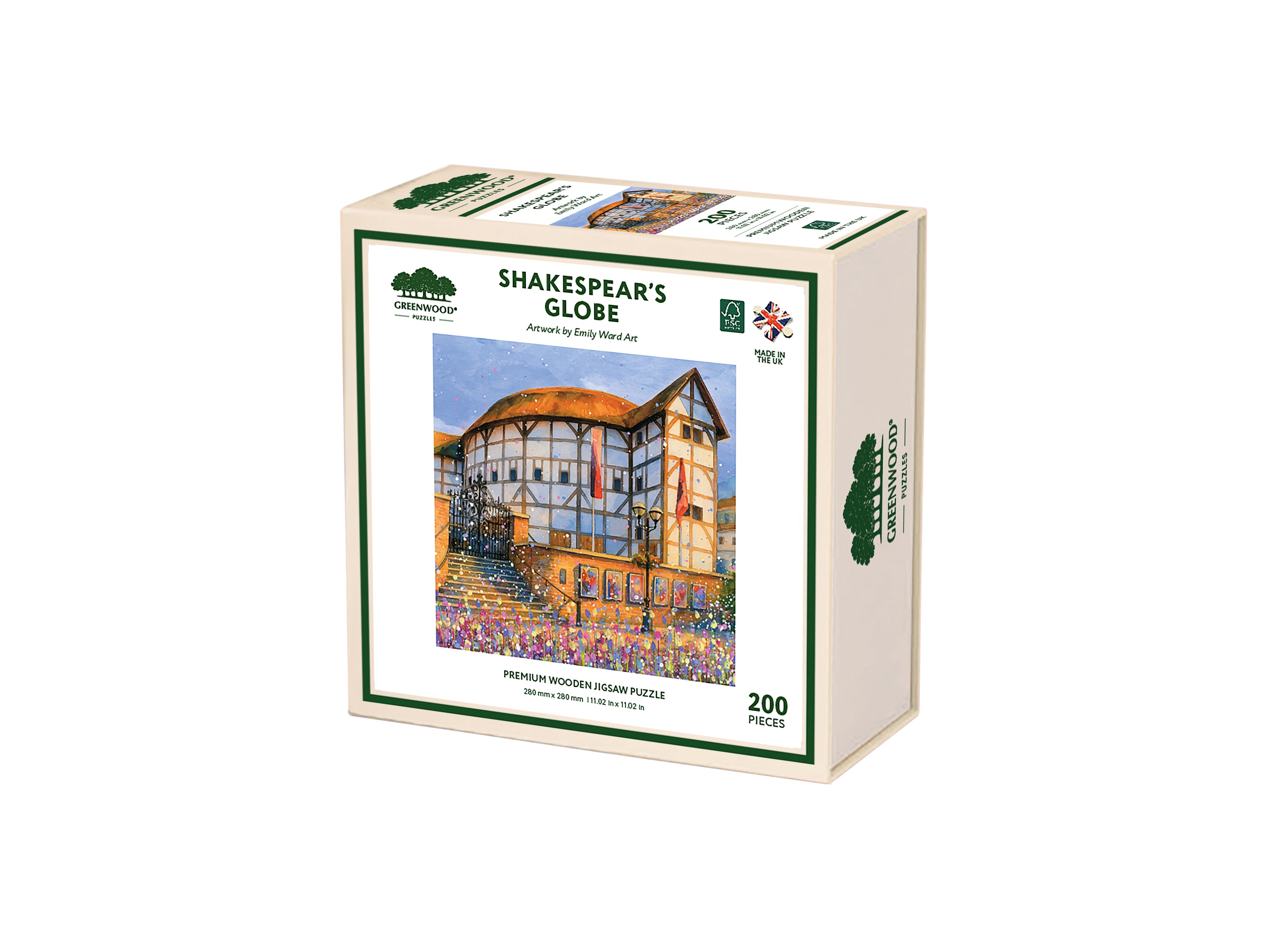 Shakespear's Globe Wooden Jigsaw Puzzle By Emily Ward