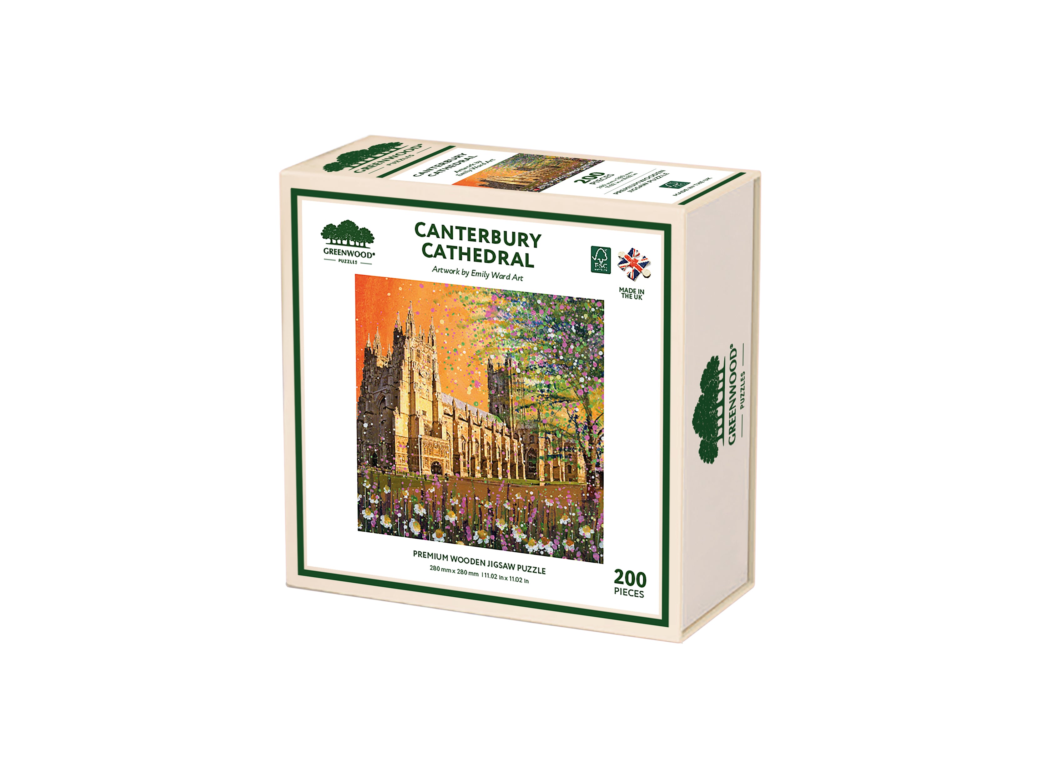 Canterbury Cathedral Wooden Jigsaw Puzzle By Emily Ward