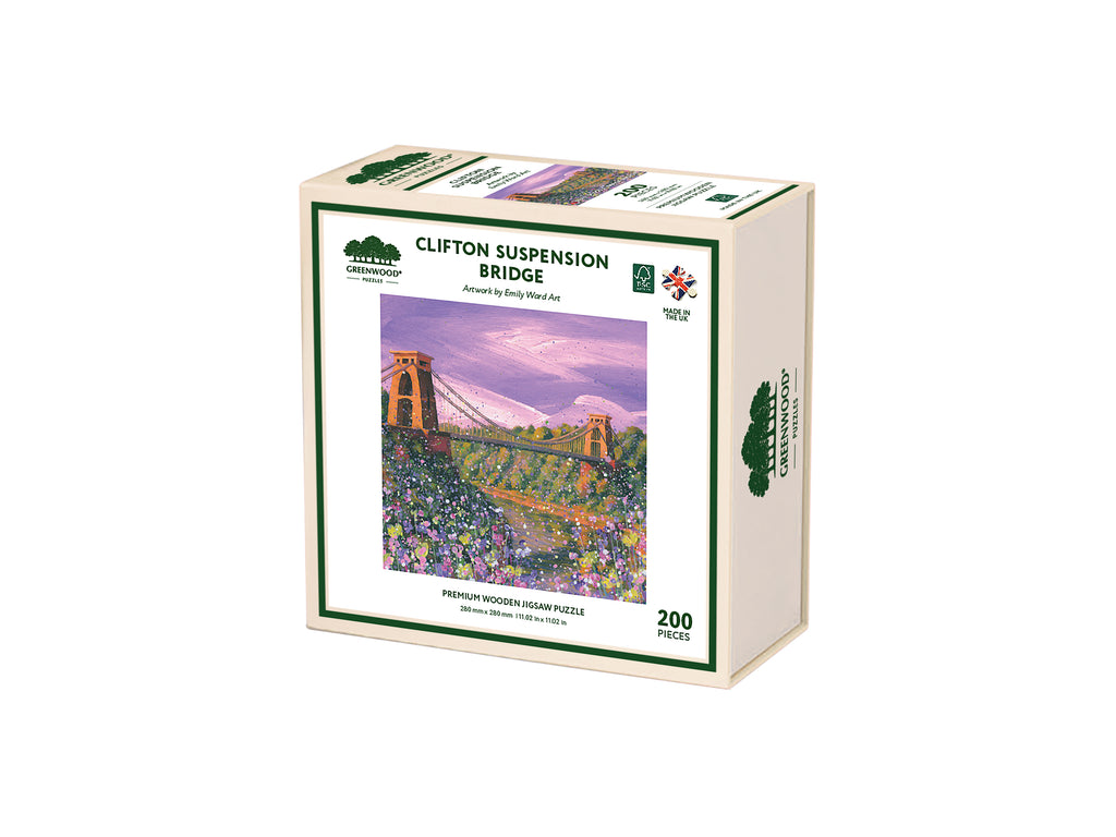 Clifton Suspension Bridge Wooden Jigsaw Puzzle By Emily Ward
