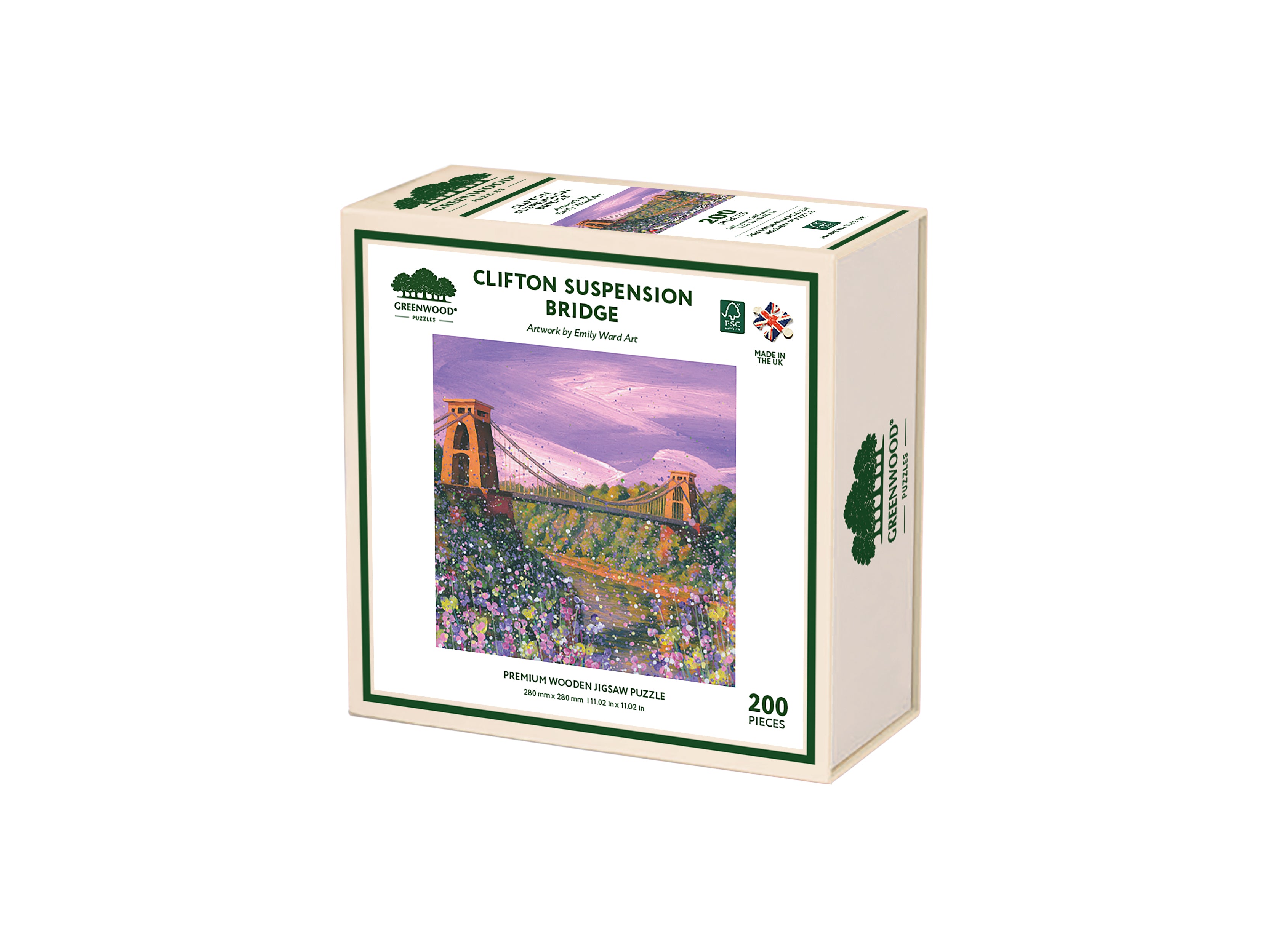 Clifton Suspension Bridge Wooden Jigsaw Puzzle By Emily Ward
