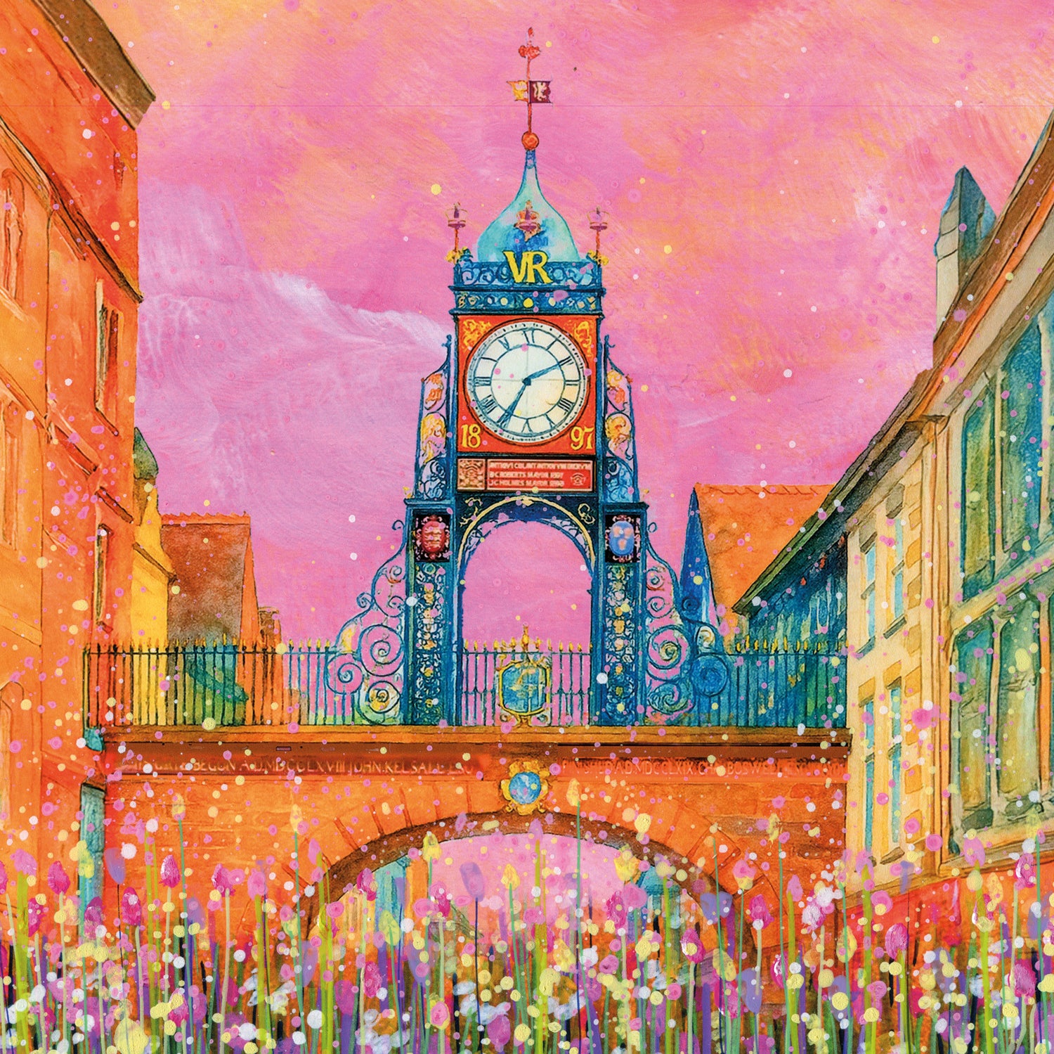 Eastgate Clock - Chester, Wooden Jigsaw Puzzle By Emily Ward