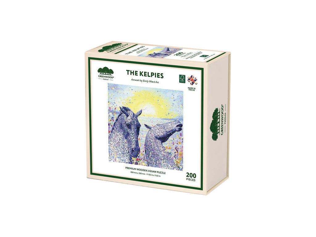 The Kelpies Wooden Jigsaw Puzzle By Emily Ward