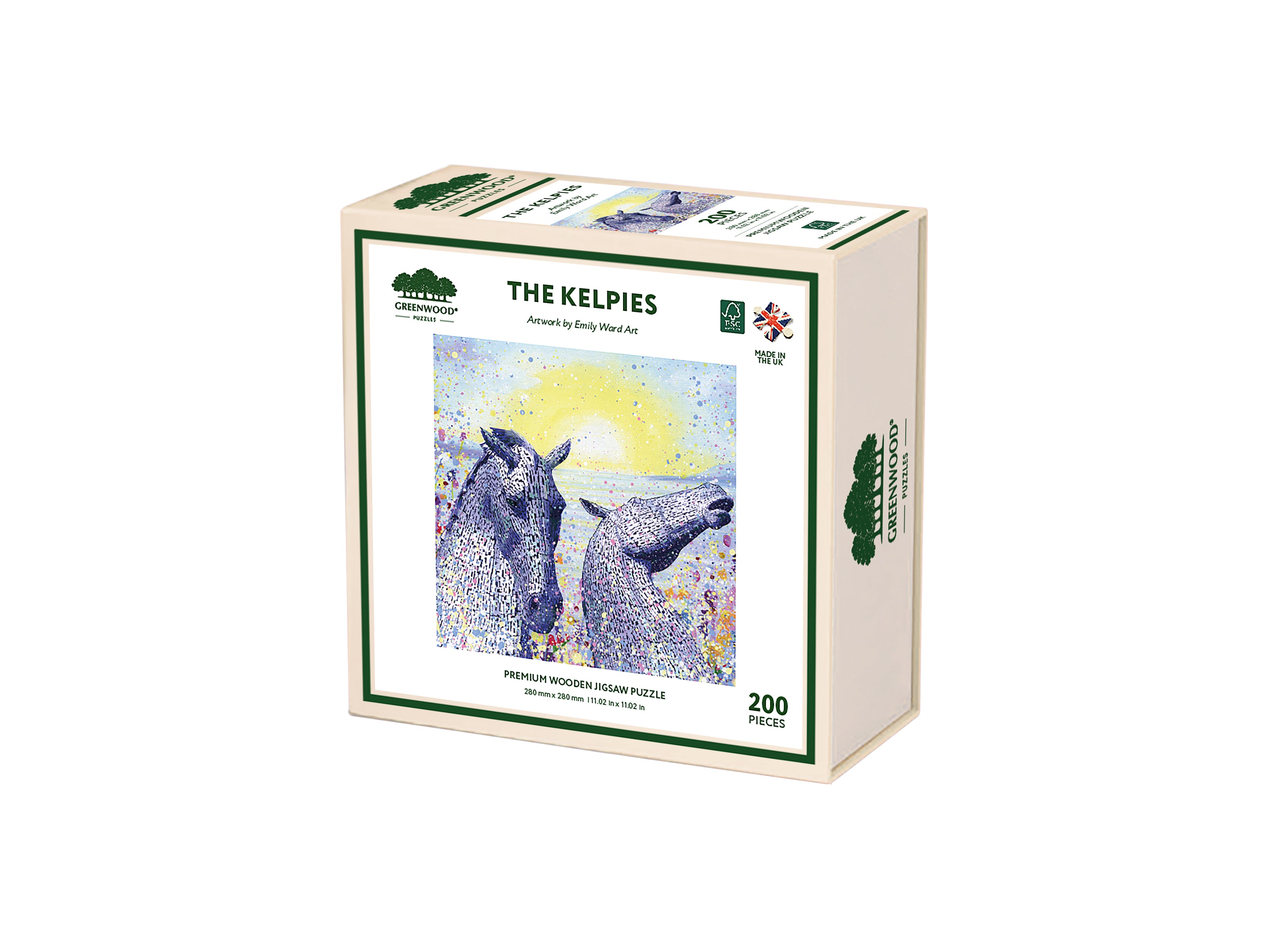 The Kelpies Wooden Jigsaw Puzzle By Emily Ward