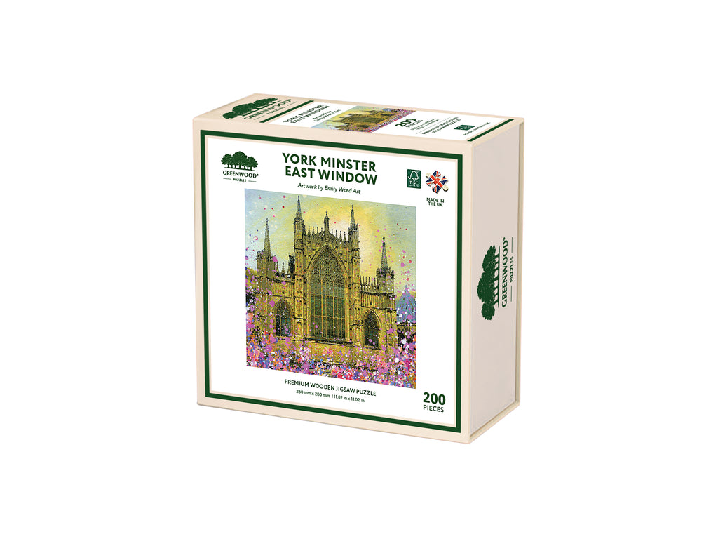 York Minster East Window Wooden Jigsaw Puzzle By Emily Ward