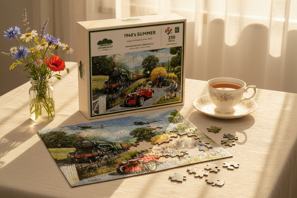 1940's Summer Wooden Jigsaw Puzzle By Kevin Walsh