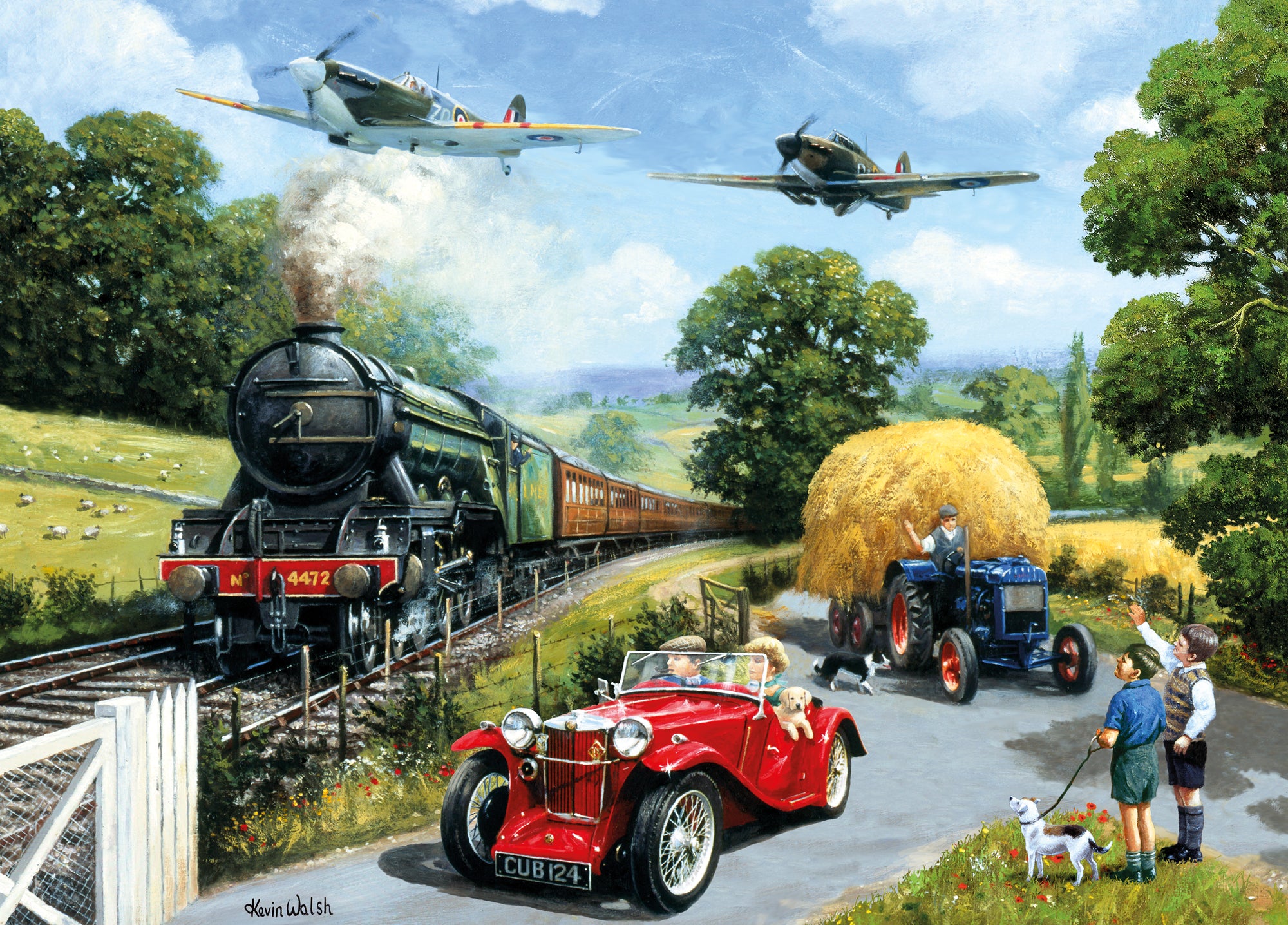 1940's Summer Wooden Jigsaw Puzzle By Kevin Walsh