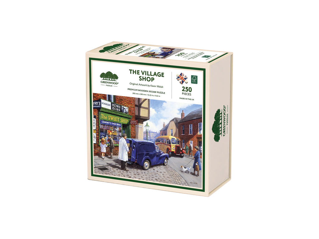 The Village Shop Wooden Jigsaw Puzzle By Kevin Walsh