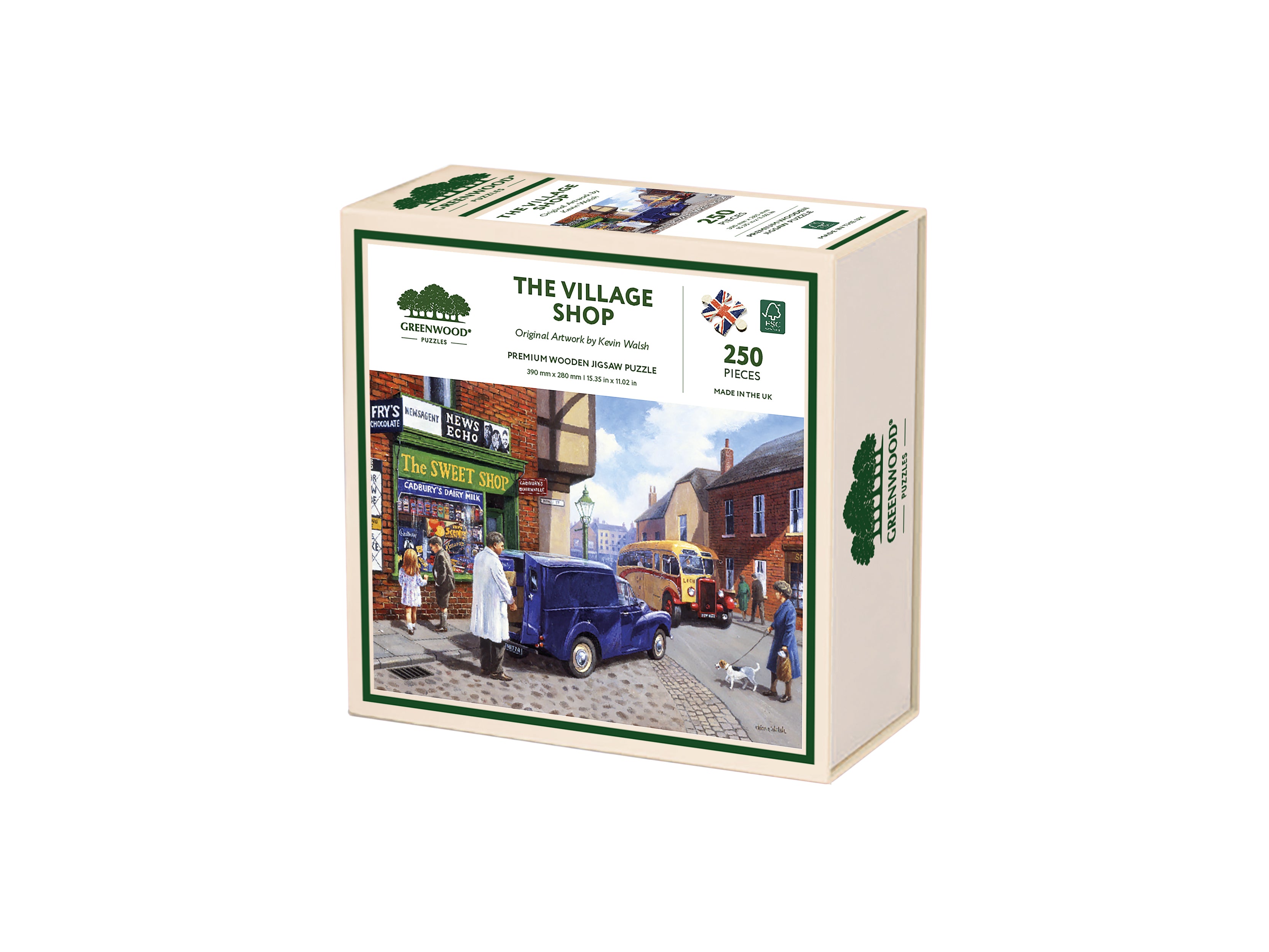 The Village Shop Wooden Jigsaw Puzzle By Kevin Walsh