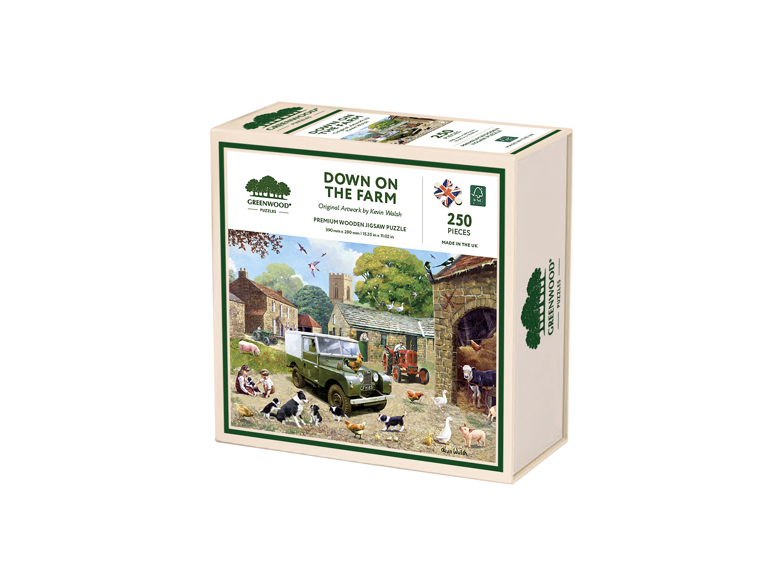 Down On The Farm Wooden Jigsaw Puzzle By Kevin Walsh