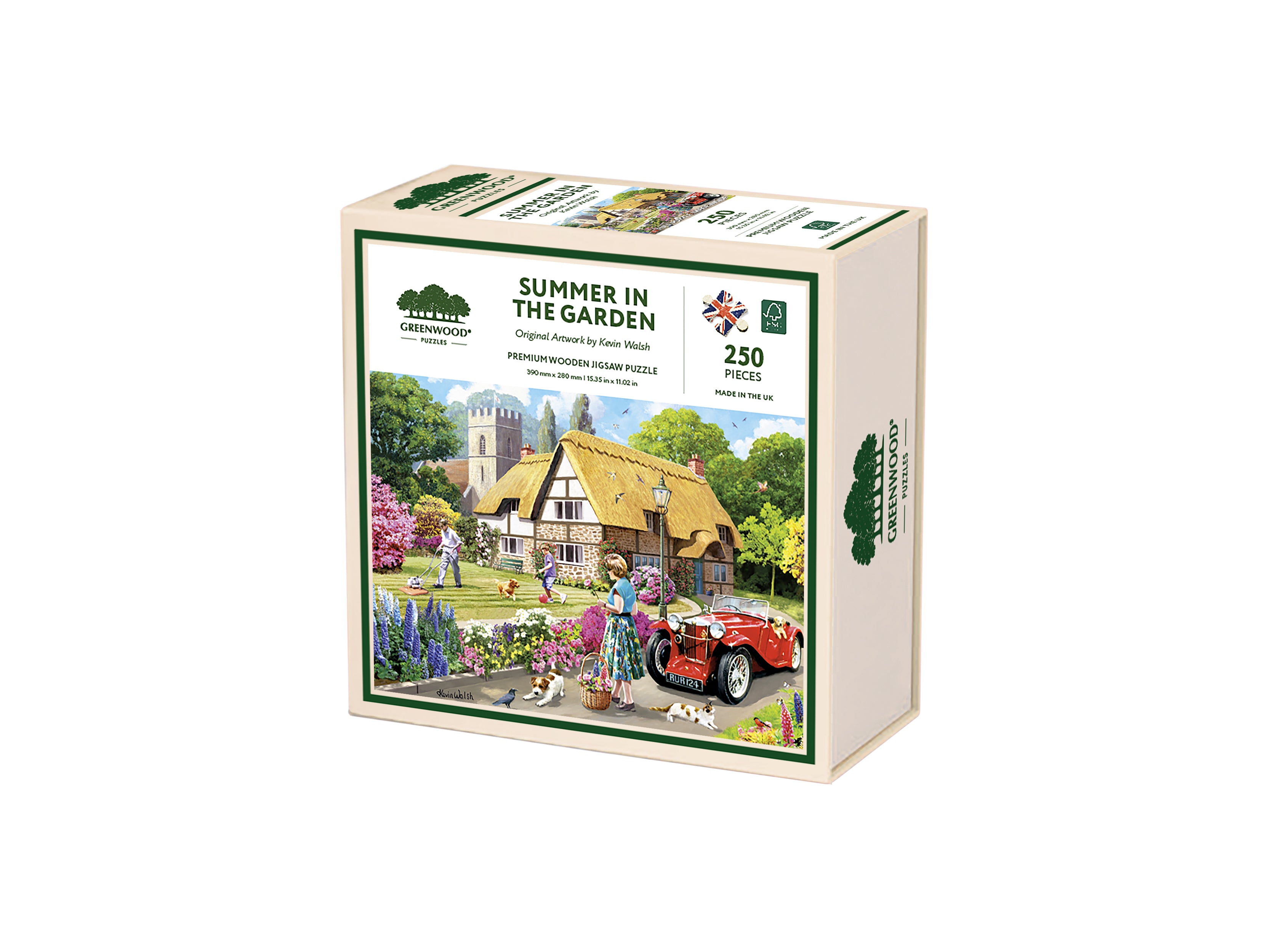 Summer In The Garden Wooden Jigsaw Puzzle By Kevin Walsh