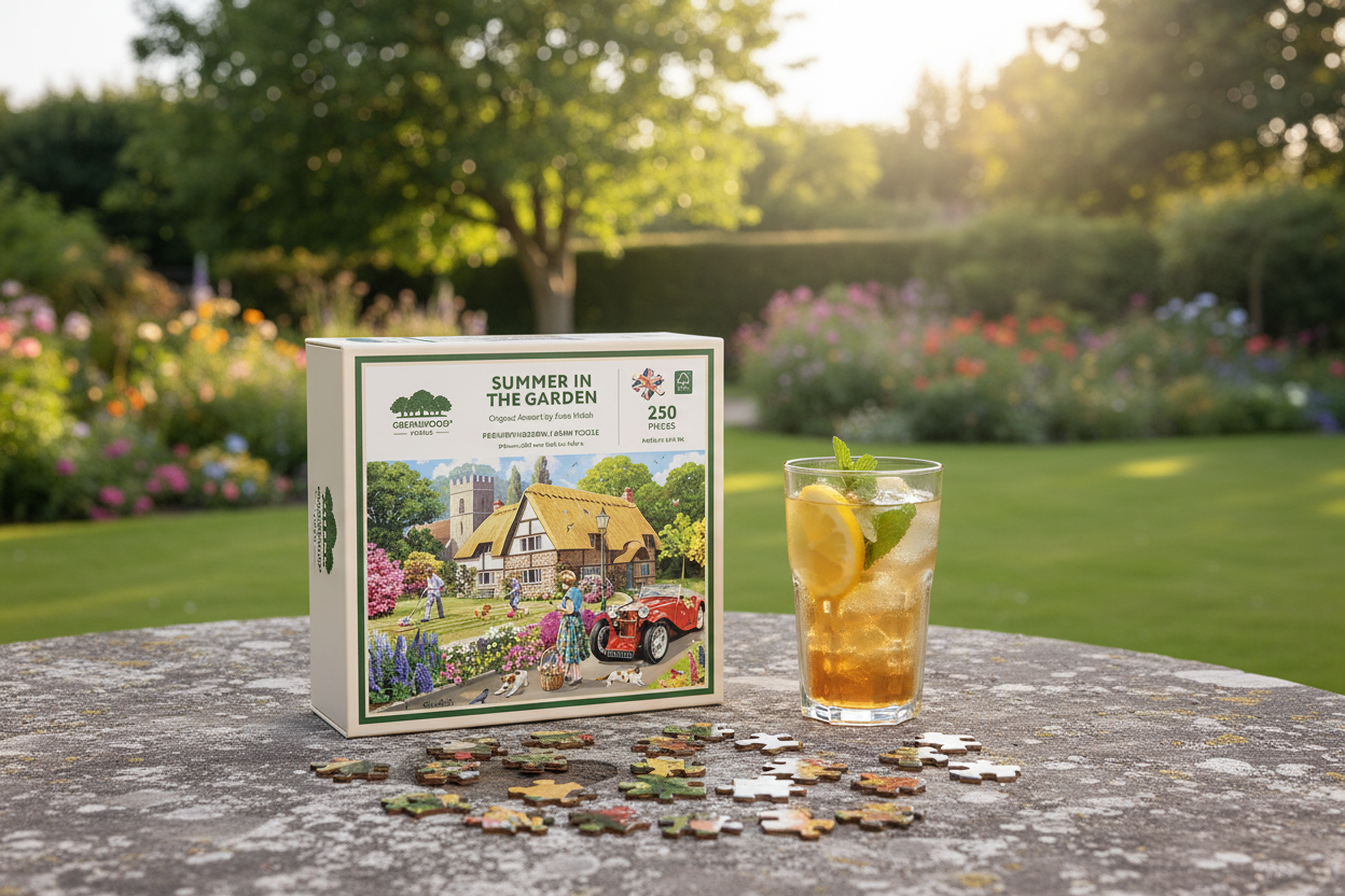 Summer In The Garden Wooden Jigsaw Puzzle By Kevin Walsh