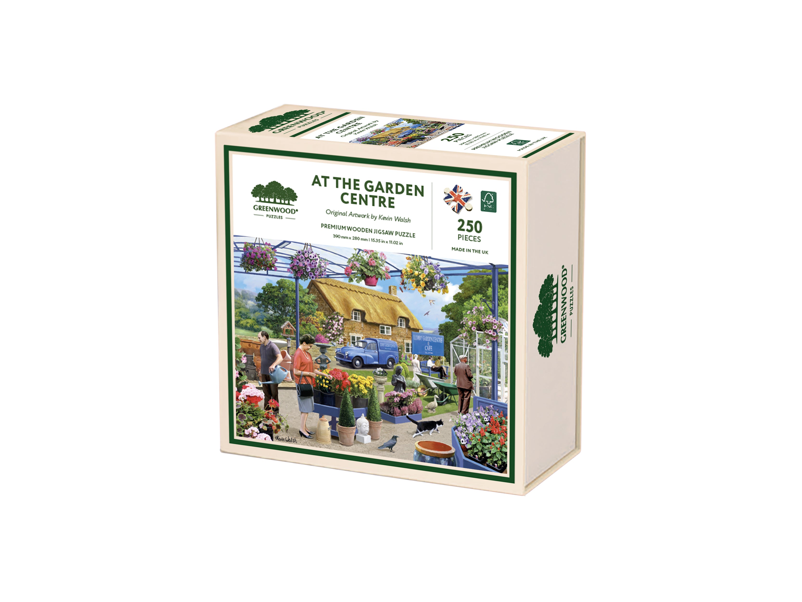 At The Garden Centre Wooden Jigsaw Puzzle By Kevin Walsh