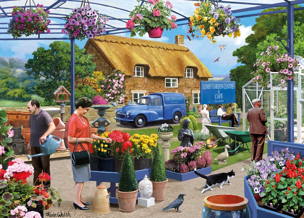At The Garden Centre Wooden Jigsaw Puzzle By Kevin Walsh