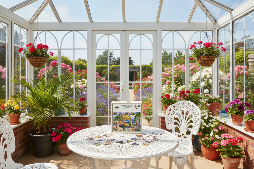 At The Garden Centre Wooden Jigsaw Puzzle By Kevin Walsh