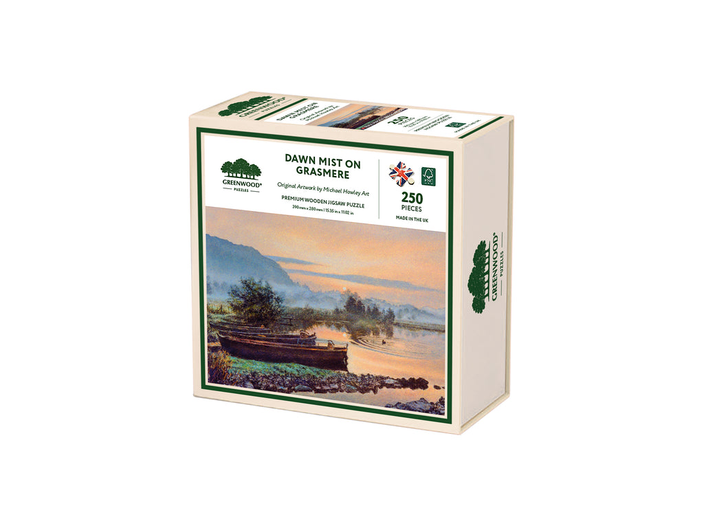 Dawn Mist On Grasmere Wooden Jigsaw Puzzle