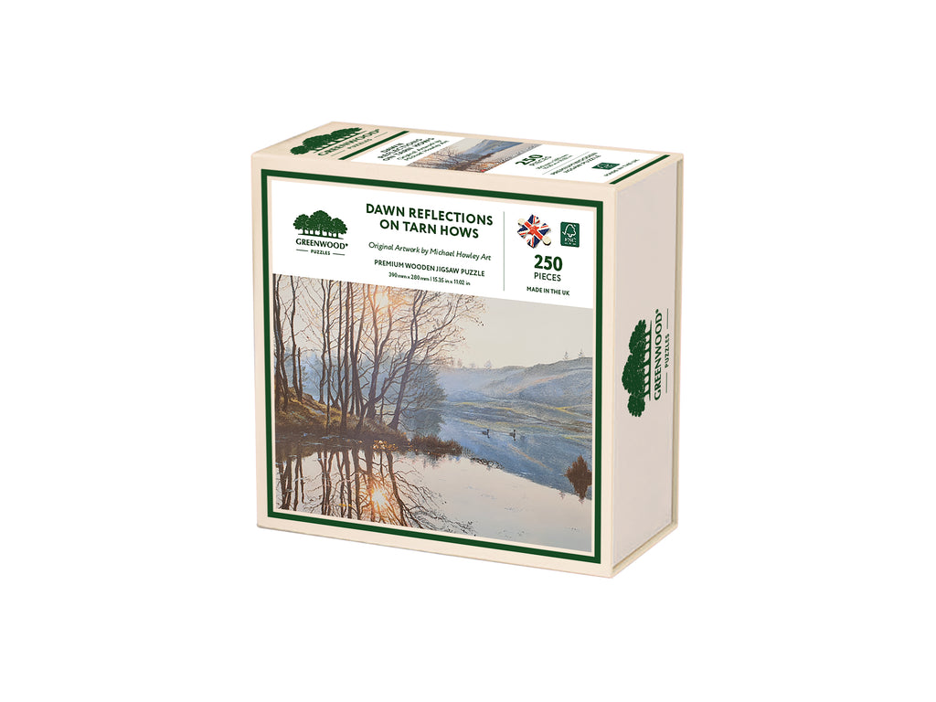 Dawn Reflections At Tarn Hows Wooden Jigsaw Puzzle