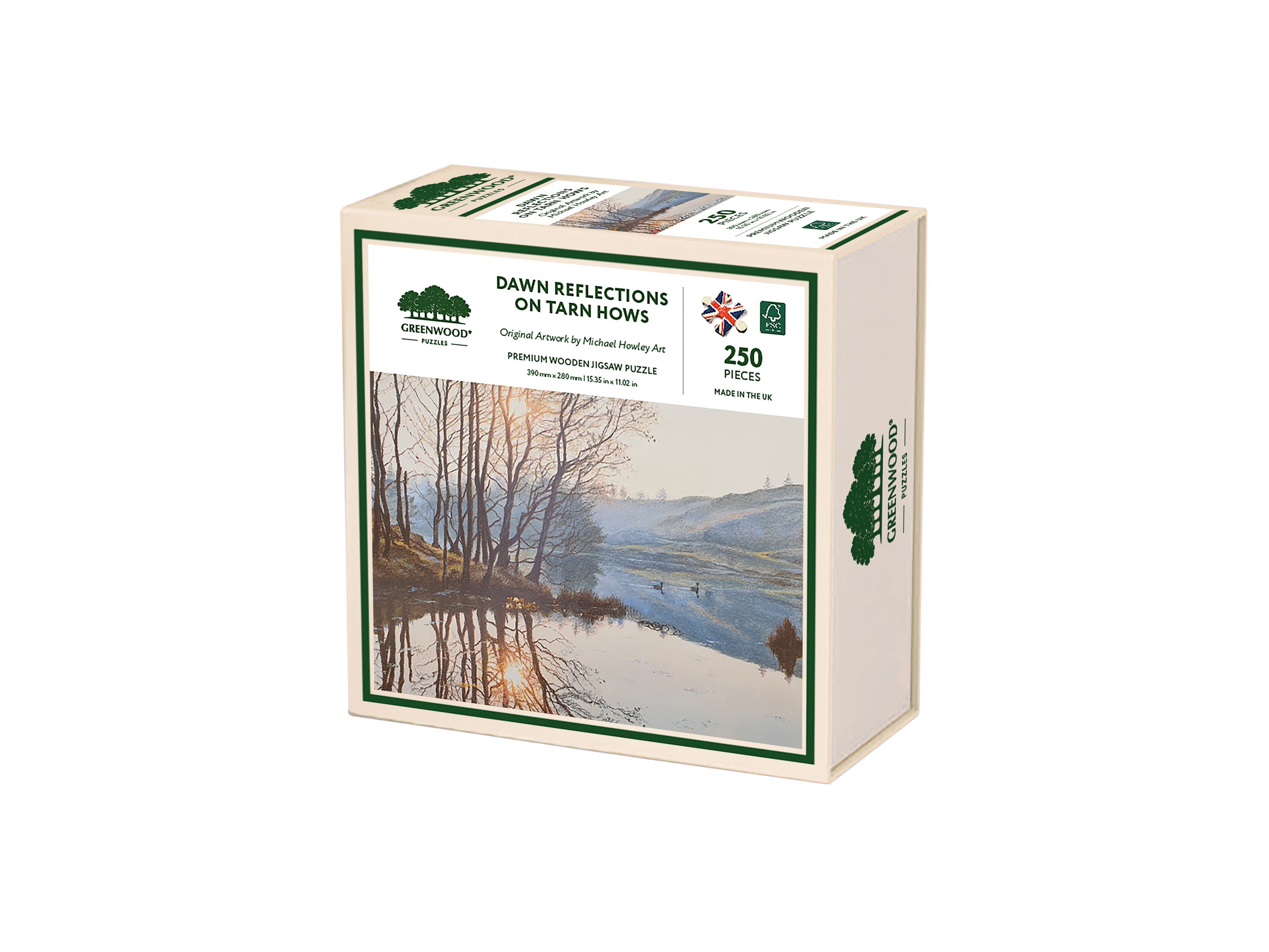 Dawn Reflections At Tarn Hows Wooden Jigsaw Puzzle