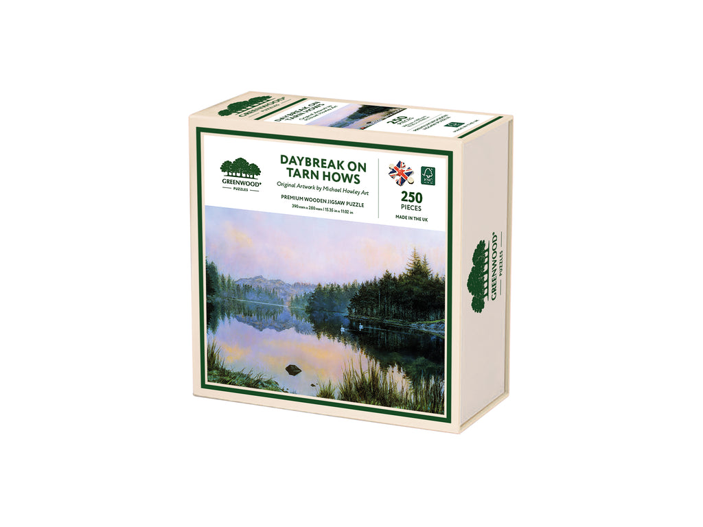 Daybreak On Tarn Hows Wooden Jigsaw Puzzle